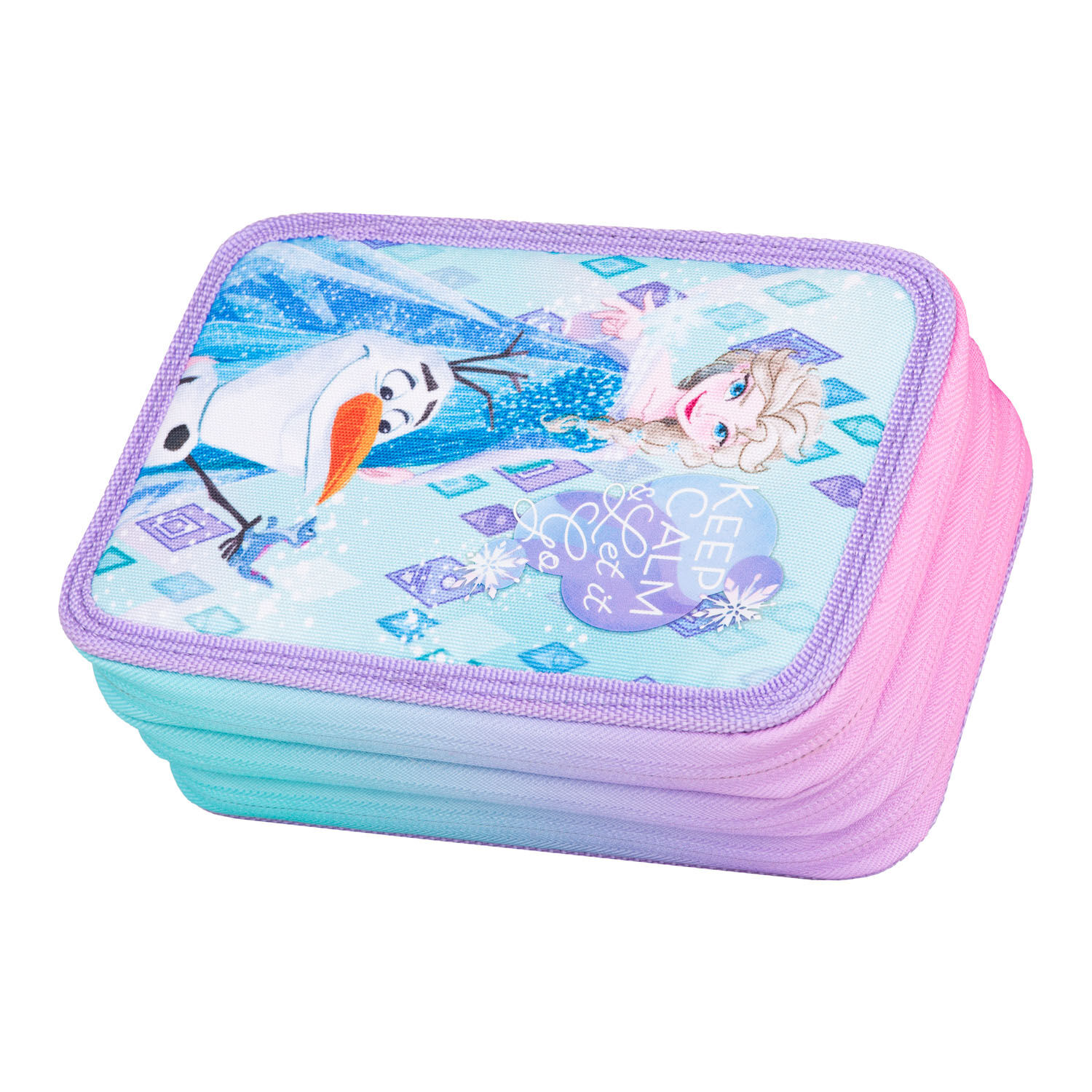 McNeill Schulzubehör CoolPack Etui gefüllt, 3-Zip -Kollektion Disney FROZEN