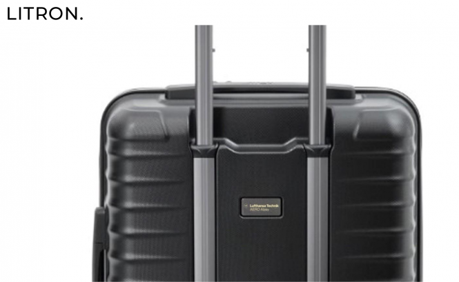 LTAA TITAN LITRON 4-Rollen Trolley S mit Vortasche Schwarz