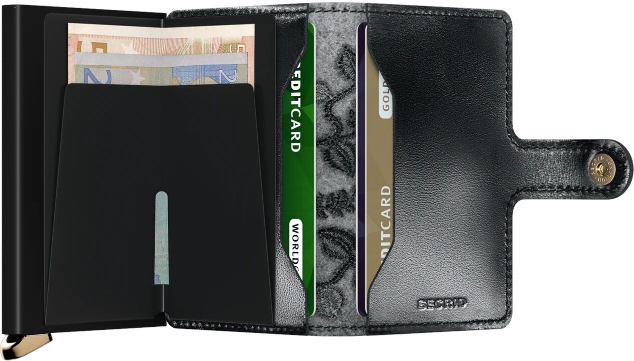 Secrid Miniwallet Premium Stitch Floral MSt-Black