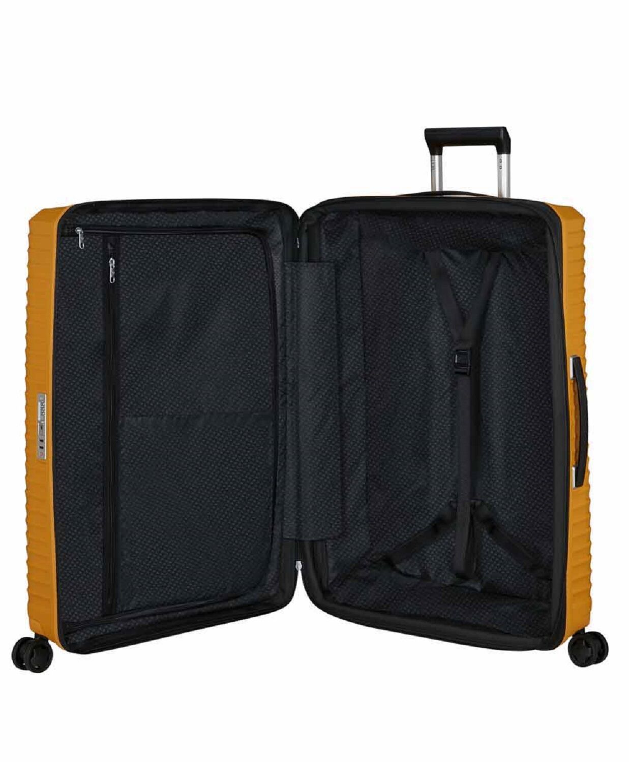 Samsonite Upscape Trolley mit 4 Rollen erweiterbar 75cm + GRATIS HOTELGUTSCHEIN Gelb