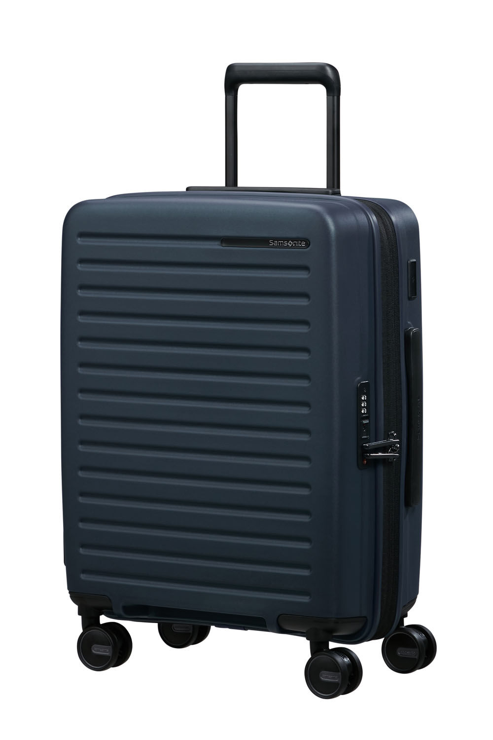 Samsonite Restackd Trolley mit 4 Rollen erweiterbar 55cm + GRATIS HOTELGUTSCHEIN Midnight