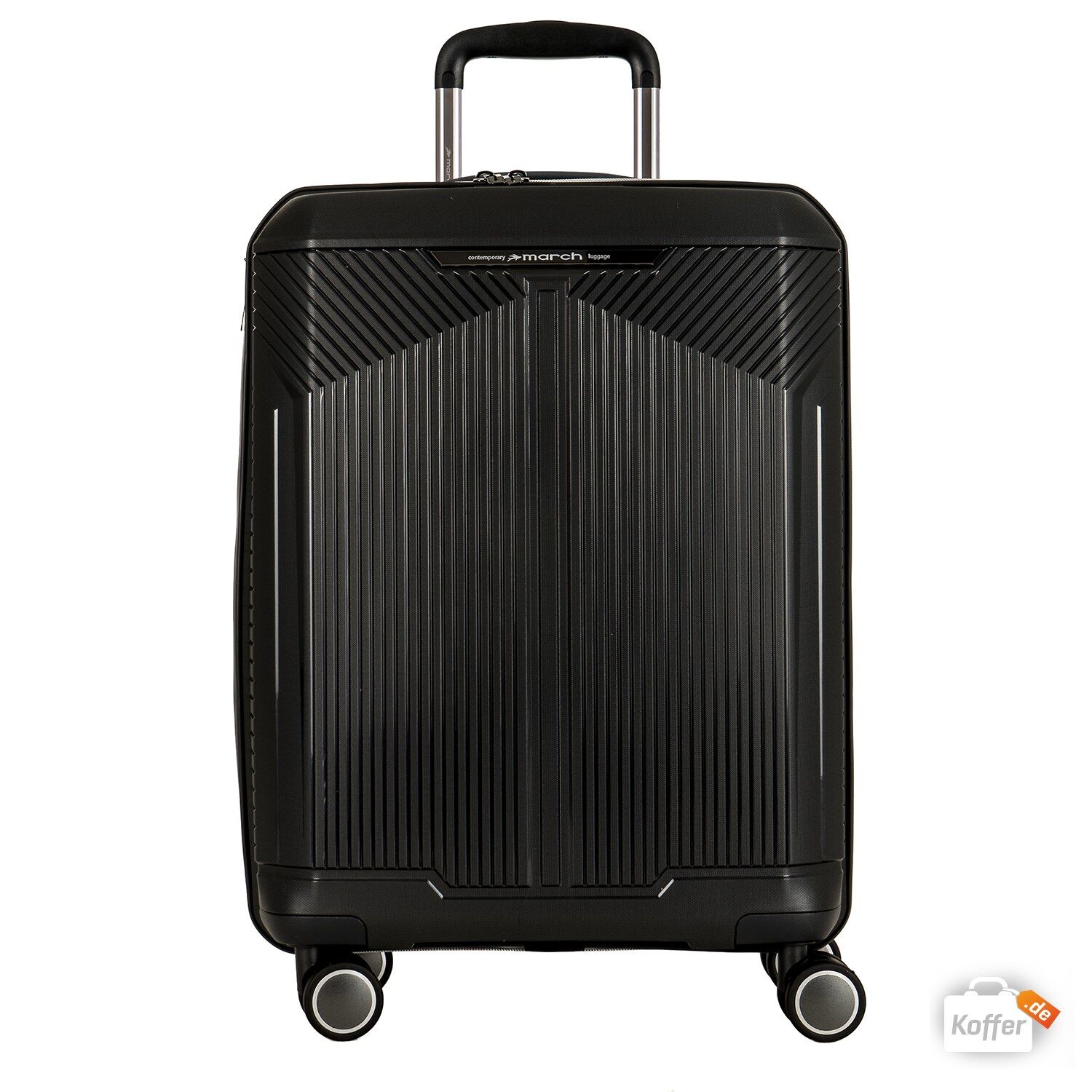 March fjord Koffer-Set L-M-S, 4-Rollen black metal