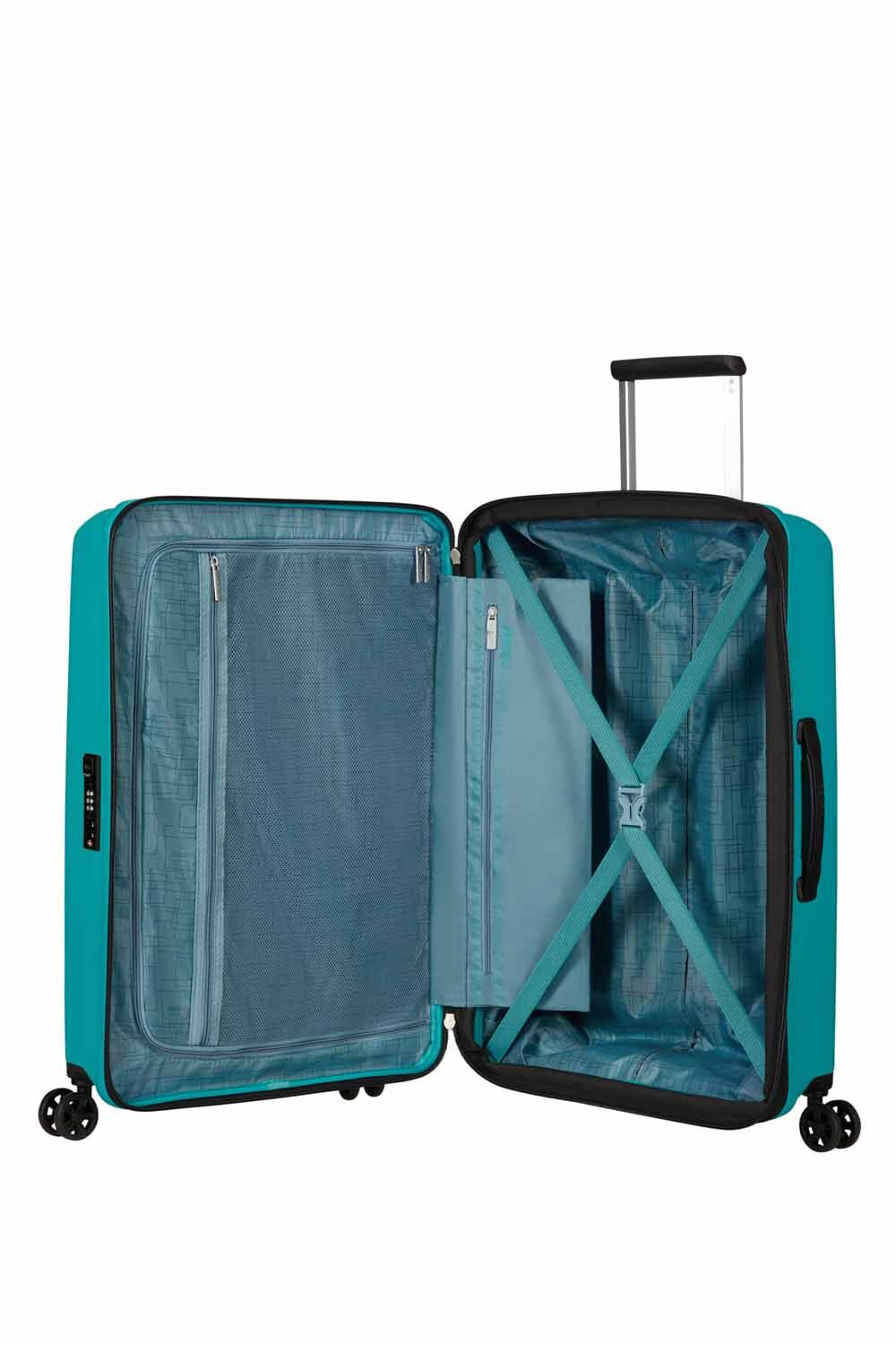 American Tourister AeroStep 67cm Check-in Größe M, erweiterbar Turquoise Tonic