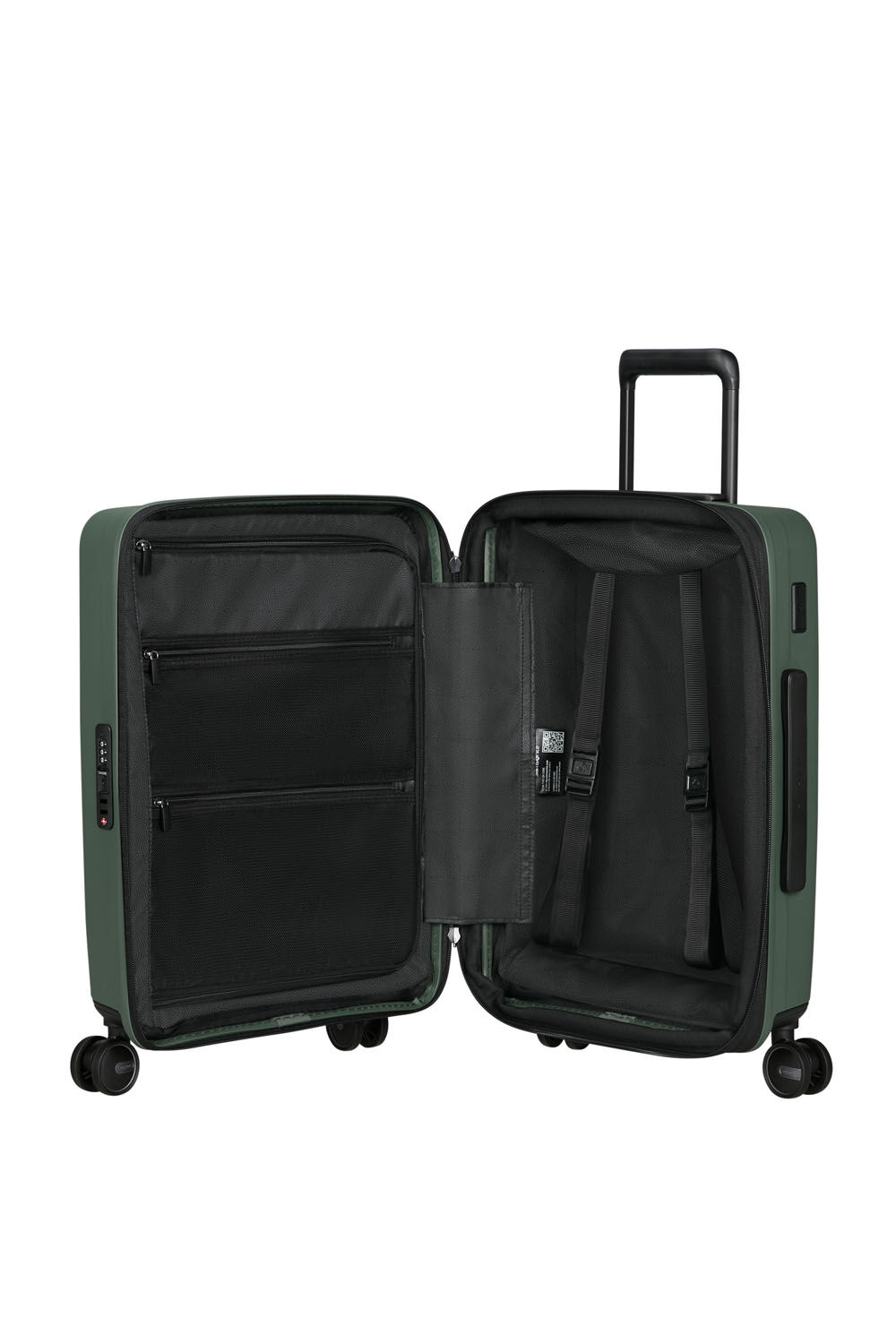 Samsonite Restackd Trolley mit 4 Rollen erweiterbar 55cm + GRATIS HOTELGUTSCHEIN Sage