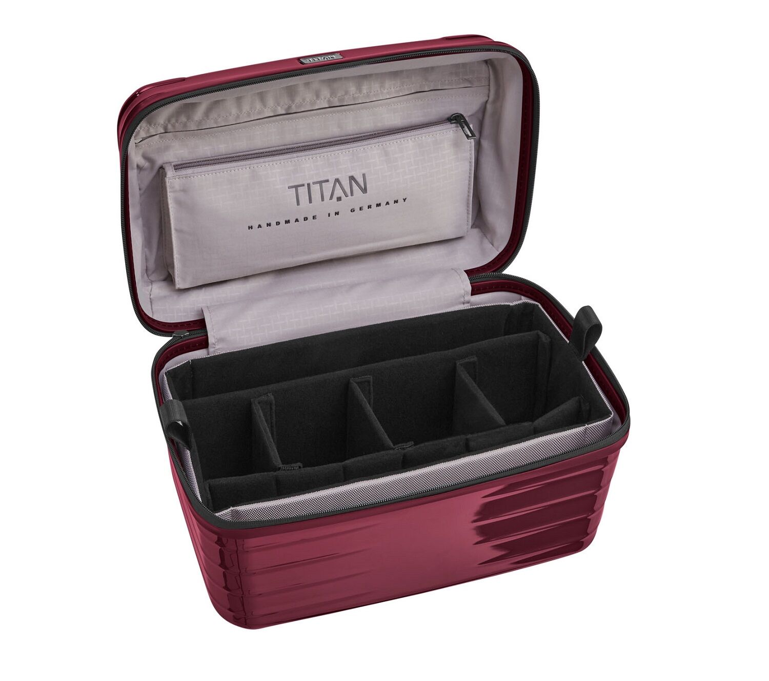 TITAN Litron Beautycase + Gratis Hotelgutschein Kirschrot TITAN Litron Beautycase + Gratis Hotelgutschein Kirschrot