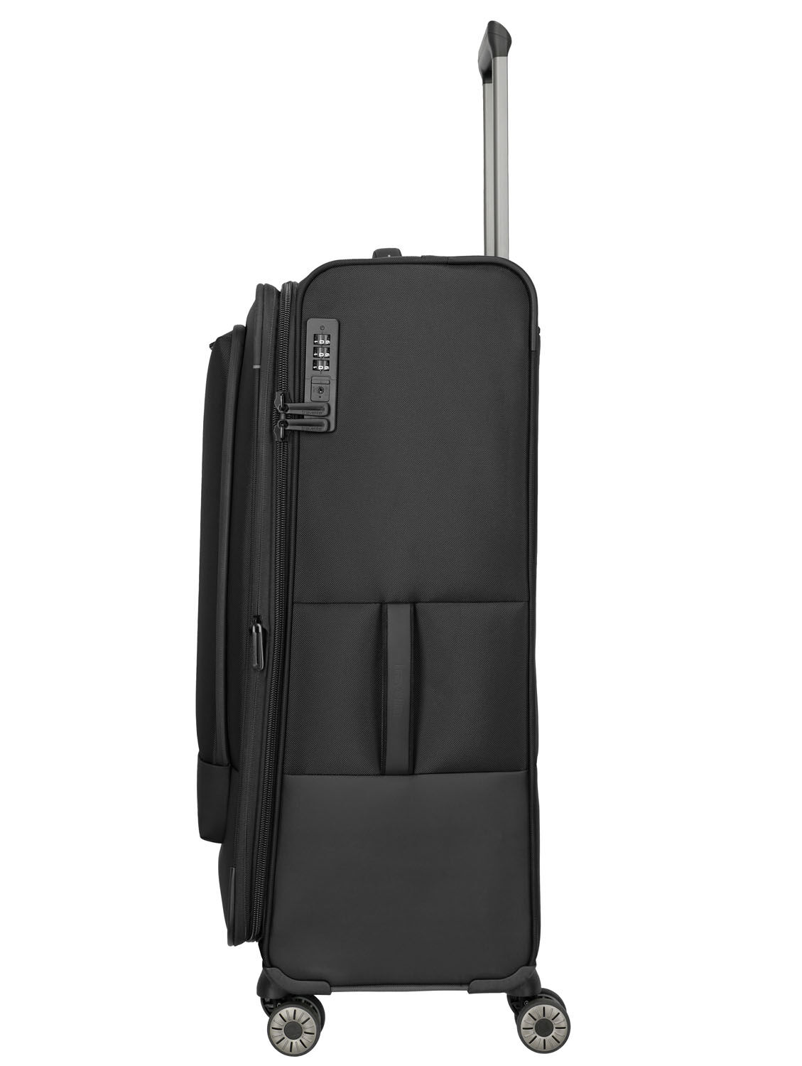 Travelite Crosslite Trolley XL 4-Rollen erweiterbar Schwarz