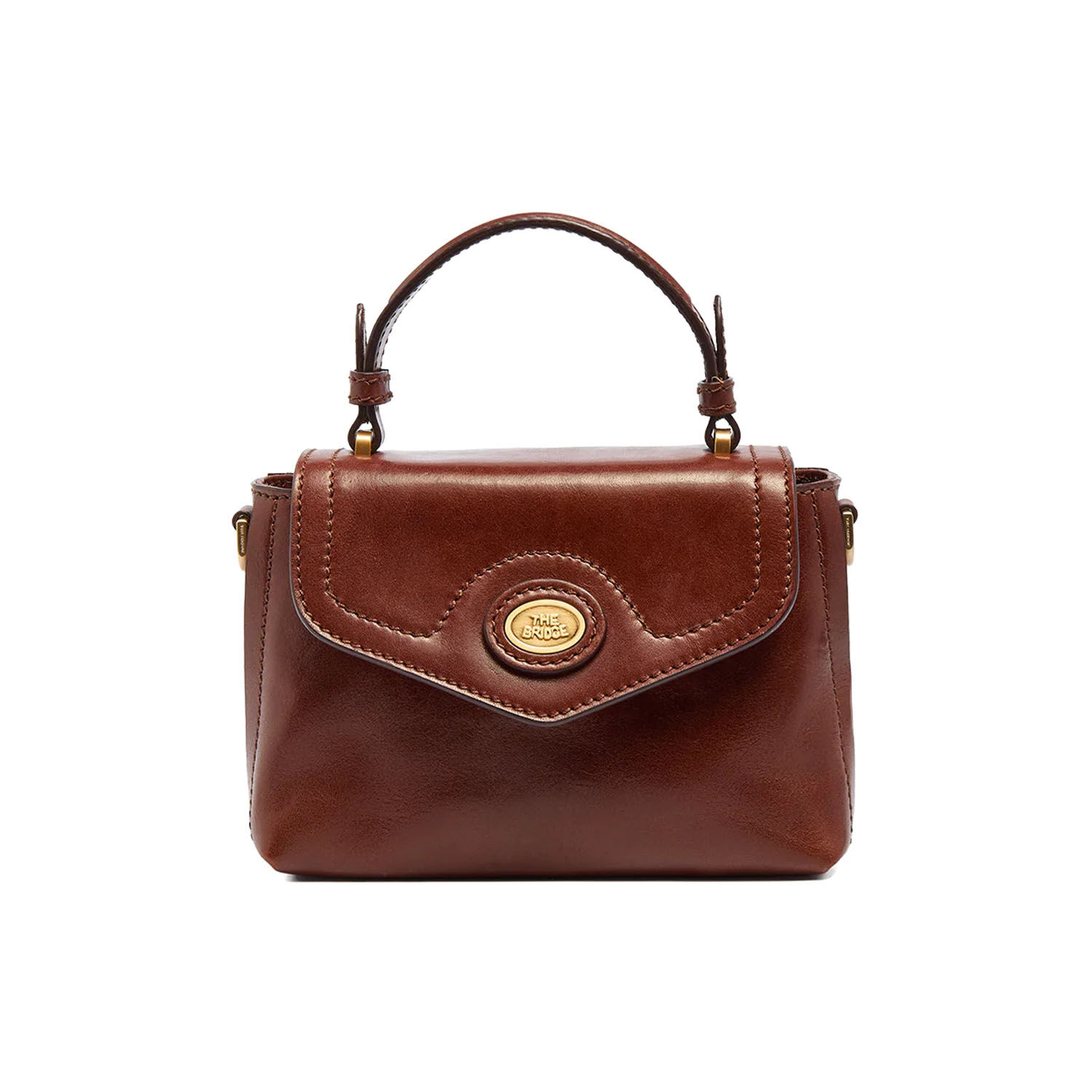 The Bridge Mini-Lederhandtasche mit abnehmbarem Schulterriemen