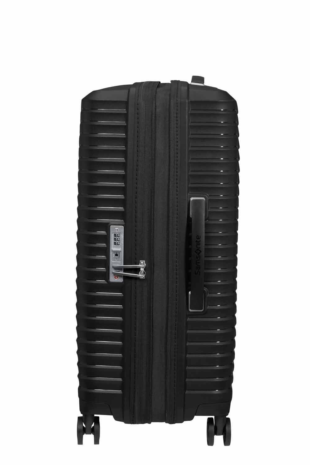 Samsonite Upscape Trolley mit 4 Rollen erweiterbar 68cm + GRATIS HOTELGUTSCHEIN Schwarz