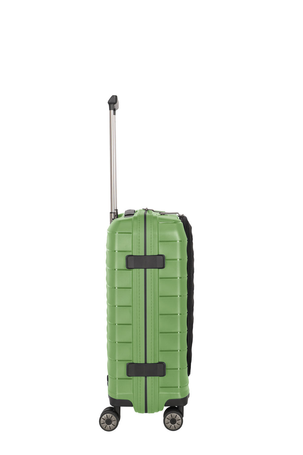 Travelite Mooby Trolley S mit Vortasche, 4-Rollen Grün