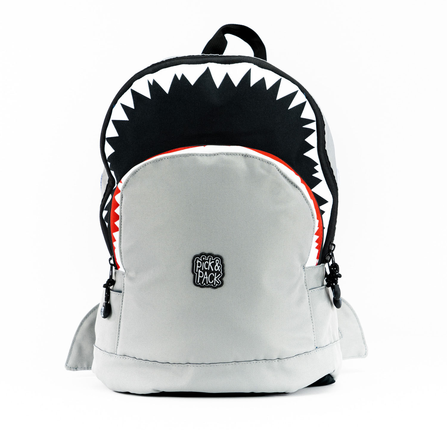 Pick & Pack Shark Shape Backpack M mit 13" Laptop-fach Grey