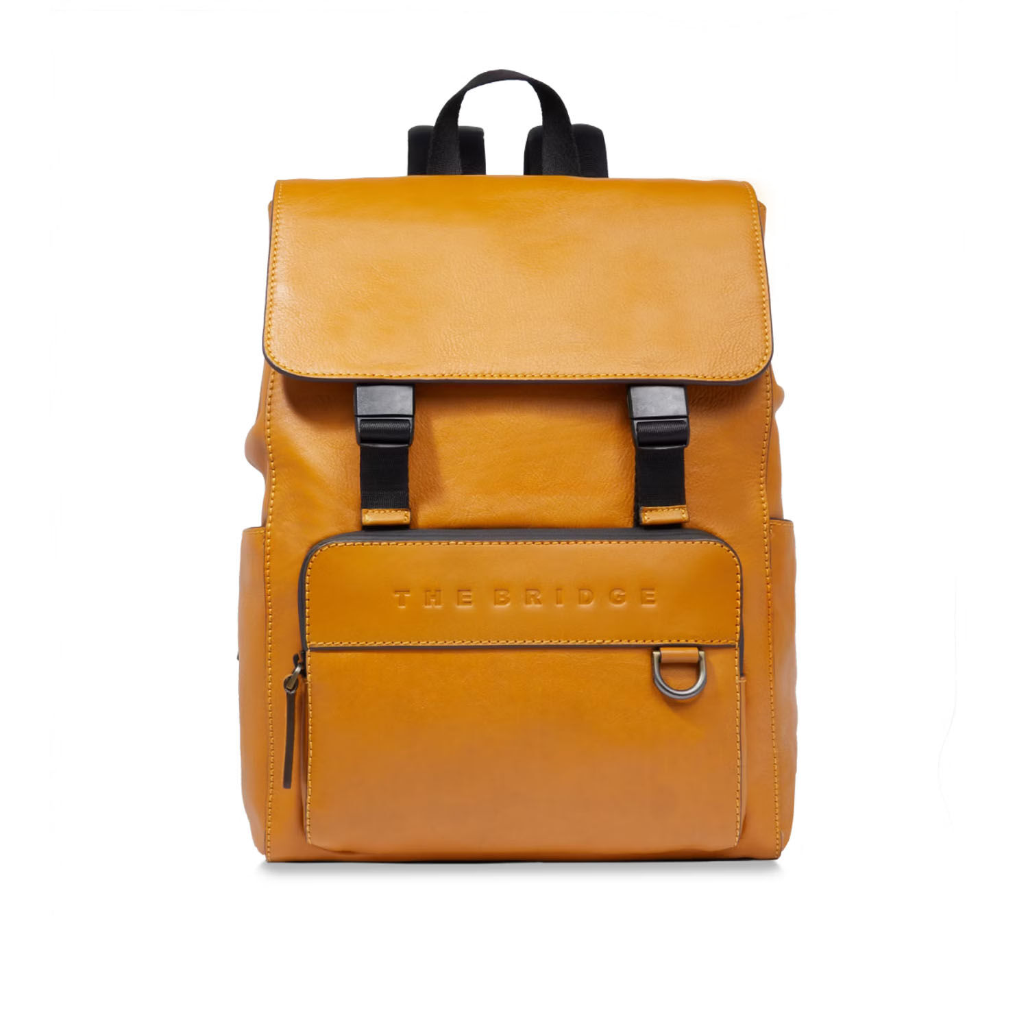 The Bridge Damiano Leder-Rucksack mit Klappe 063423EX Curry/Dark Ruthenium