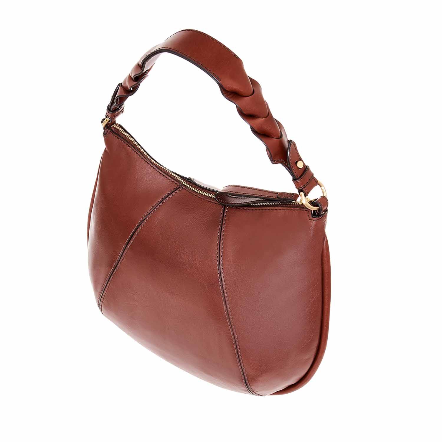 The Bridge Brigida Hobo Tasche 41cm 0449224N Ribes-Rot/Gold The Bridge Brigida Hobo Tasche 41cm 0449224N Ribes-Rot/Gold