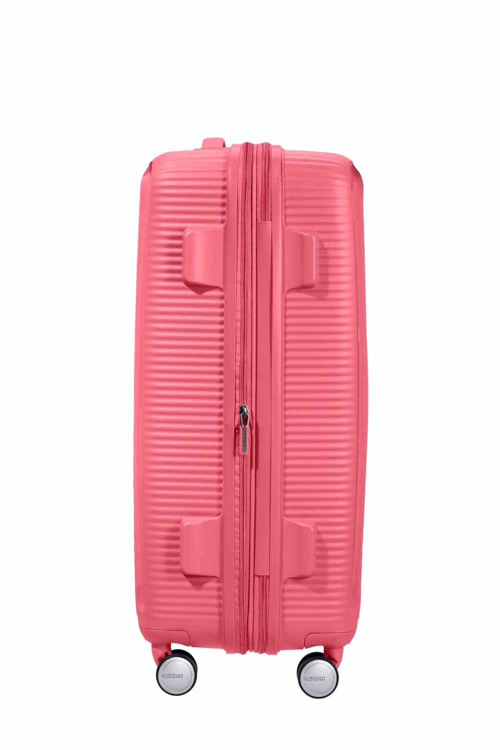 American Tourister Soundbox Trolley M 4R 67cm, erweiterbar Sun Kissed Coral