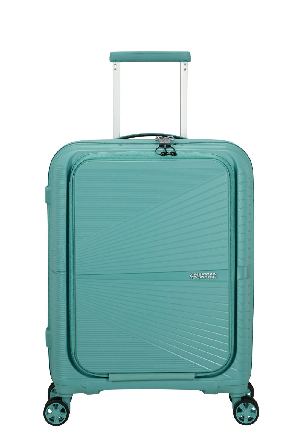 American Tourister Airconic Handgepäck Trolley 55cm Mit Fronttasche Dusty Turquoise