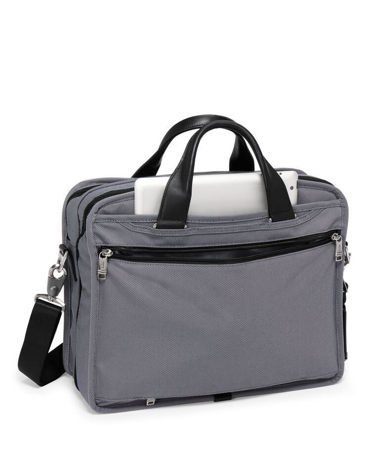 Tumi Alpha X Organizer Brief + GRATIS HOTELGUTSCHEIN Meteor Grey