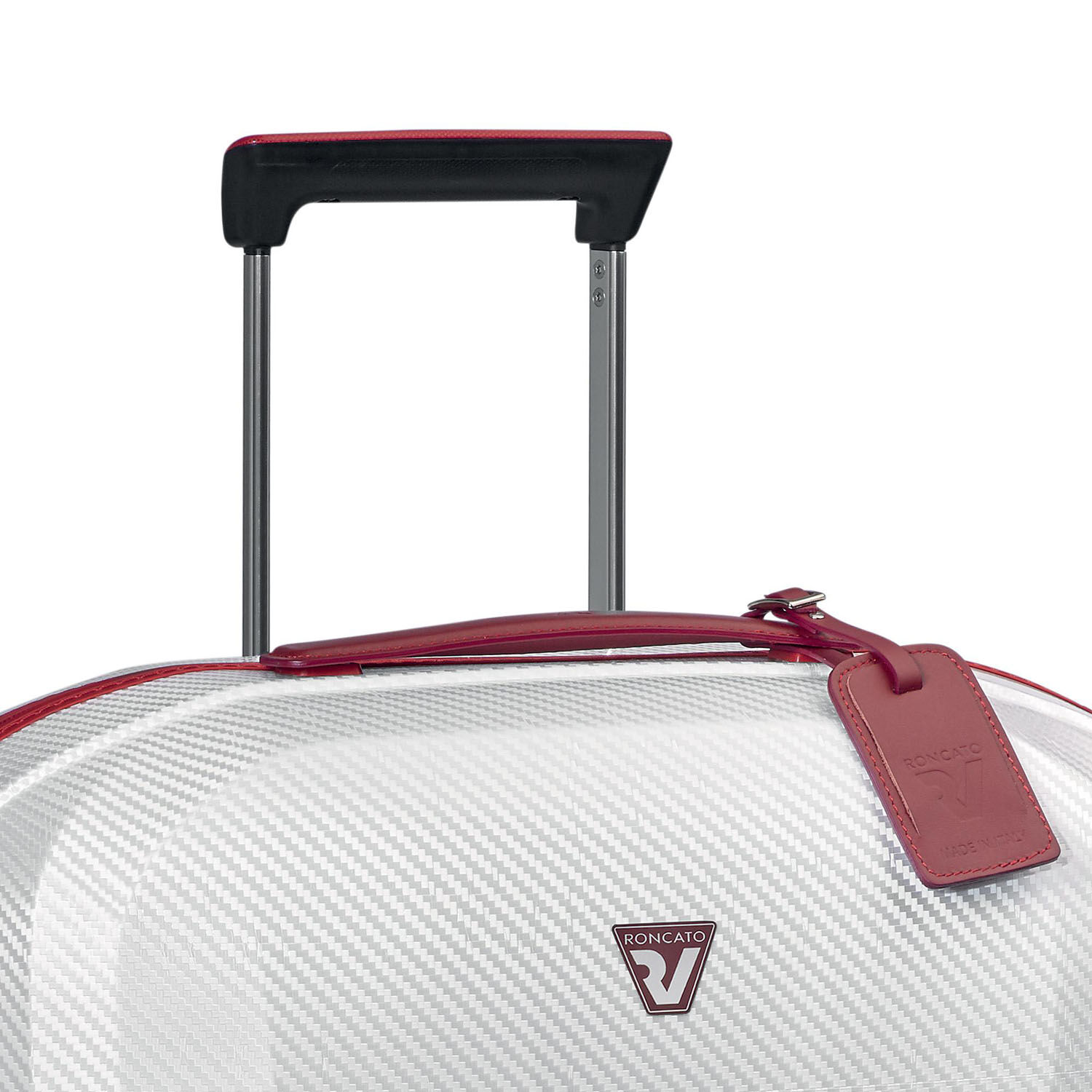 Roncato WE ARE GLAM Trolley M 4R Weiß/Rot