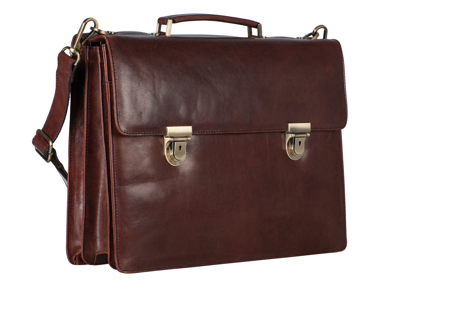 Leonhard Heyden Cambridge Leder-Aktentasche 3-Fächer mit Laptopfach 15" Leonhard Heyden Cambridge Leder-Aktentasche 3-Fächer mit Laptopfach 15"
