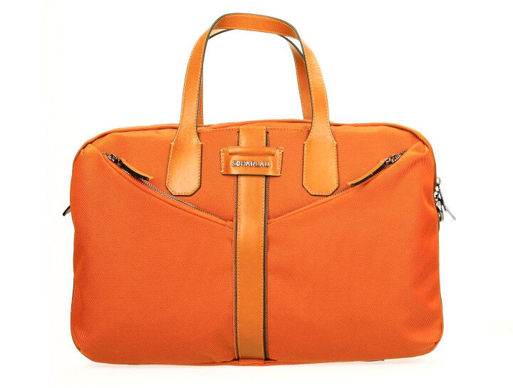 SCHARLAU First Class Super Jumbo Aktentasche orange