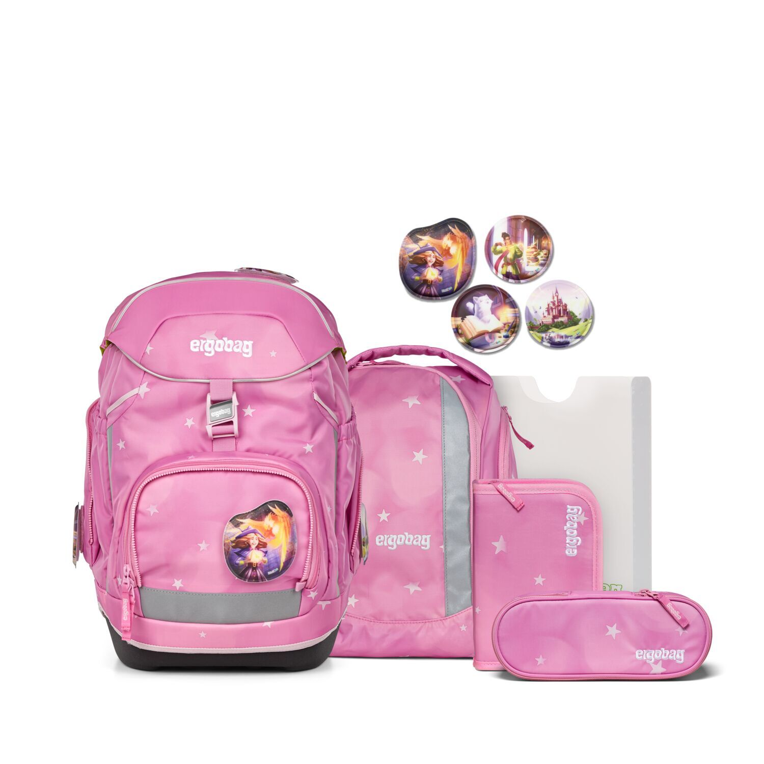 ergobag pack 6-teiliges Schulrucksack-Set 2025 WolkenzauBär