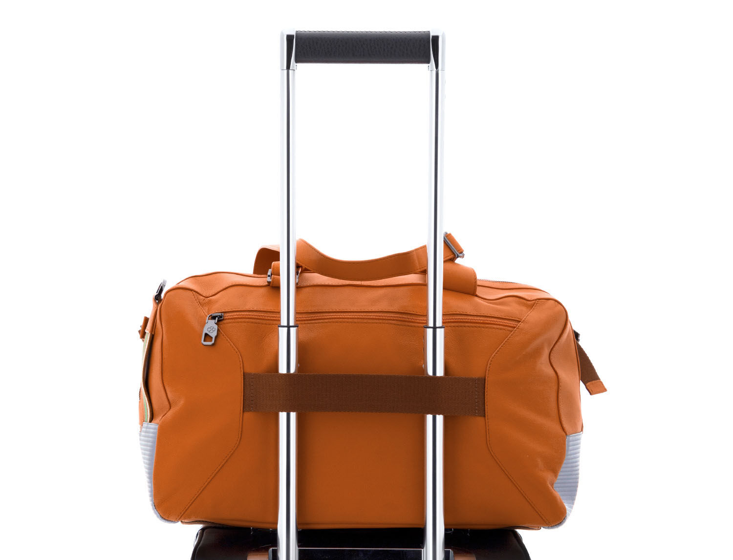 SCHARLAU Slackline MERAYO Leder-Reisetasche Orange