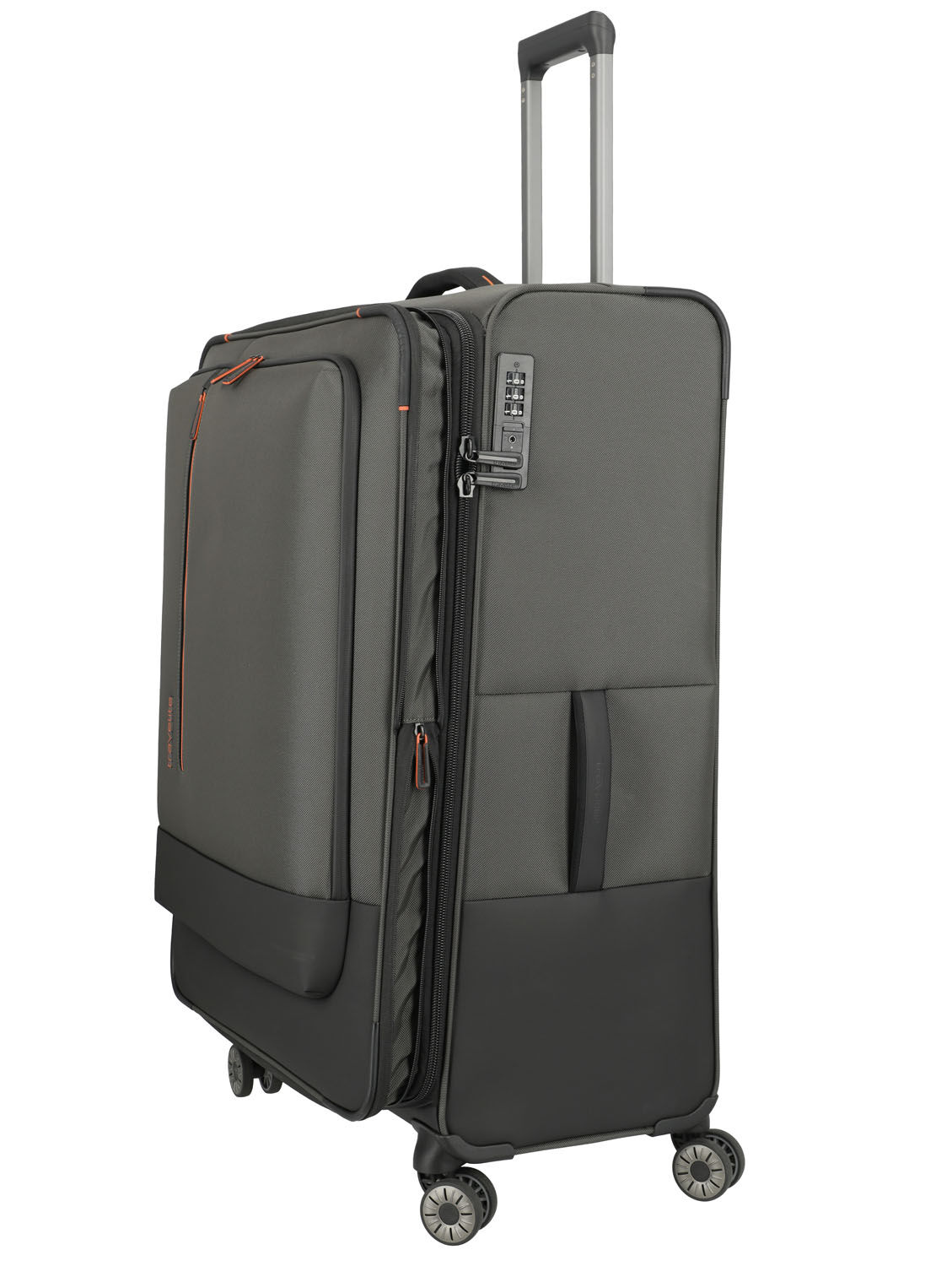 Travelite Crosslite Trolley XL 4-Rollen erweiterbar Oliv