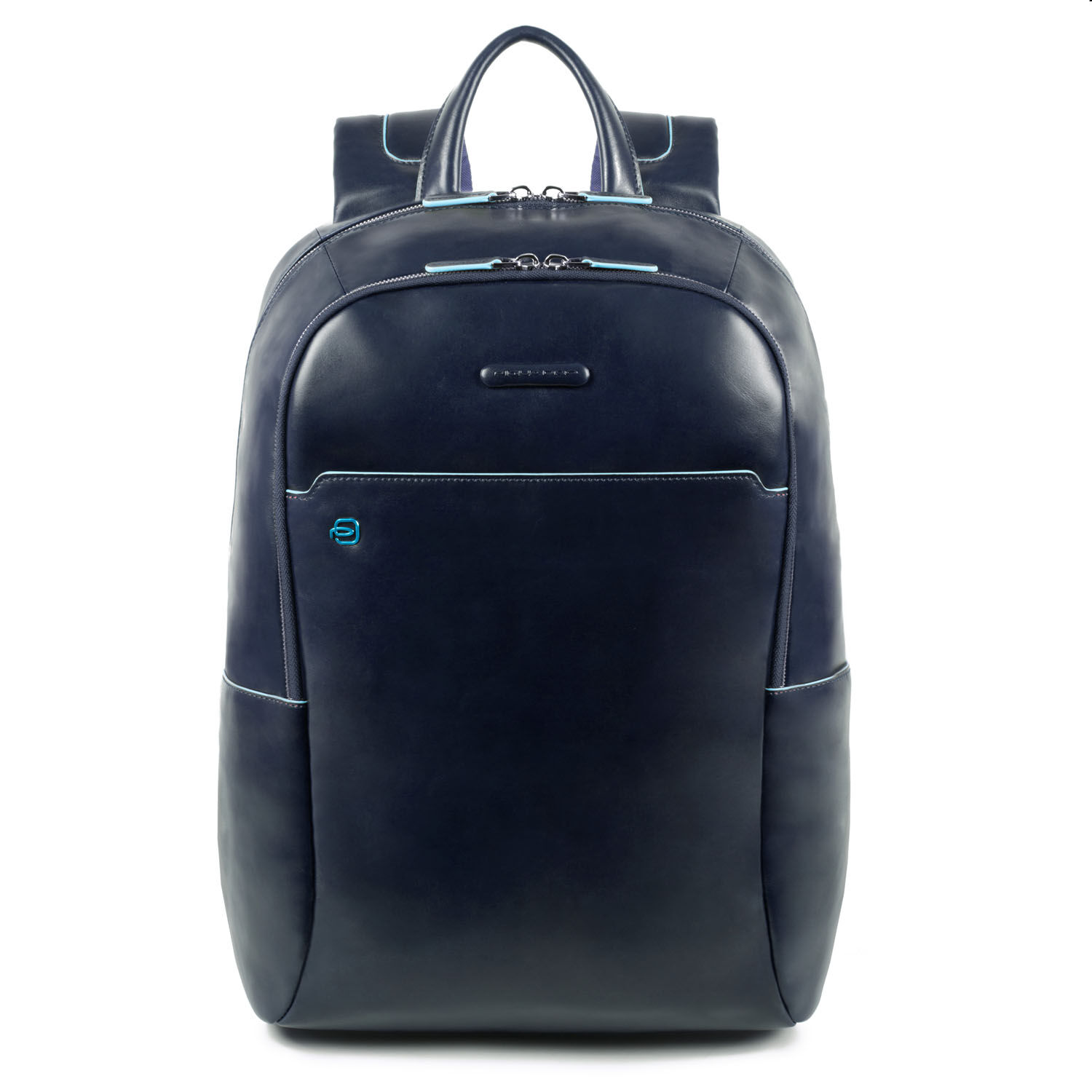 Piquadro Blue Square Großer Laptoprucksack mit 15,6" Notebookfach Nachtblau