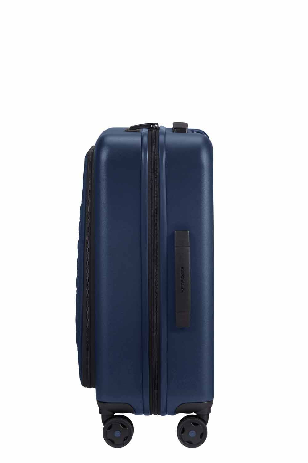 Samsonite Stackd Trolley mit Vortasche, 4 Rollen & erweiterbar + GRATIS HOTELGUTSCHEIN Navy
