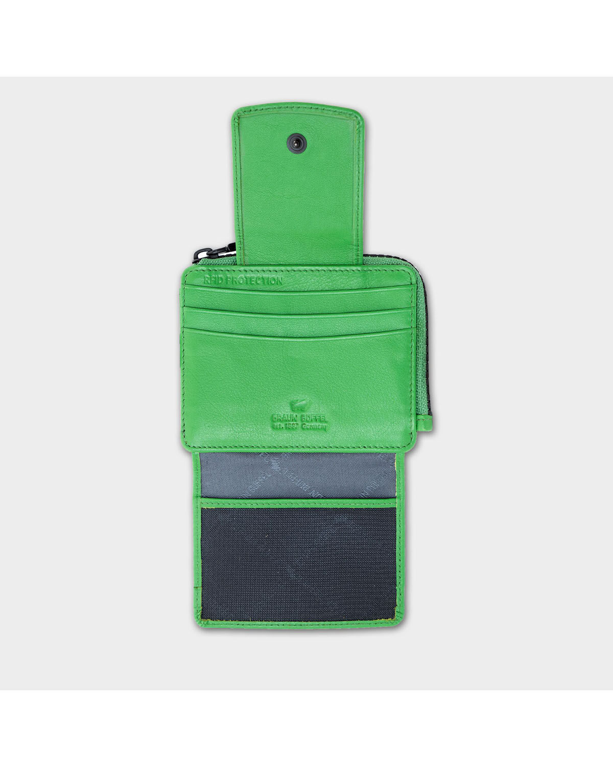 Braun Büffel Capri RFID Kartenbörse 8CS grün Braun Büffel Capri RFID Kartenbörse 8CS grün