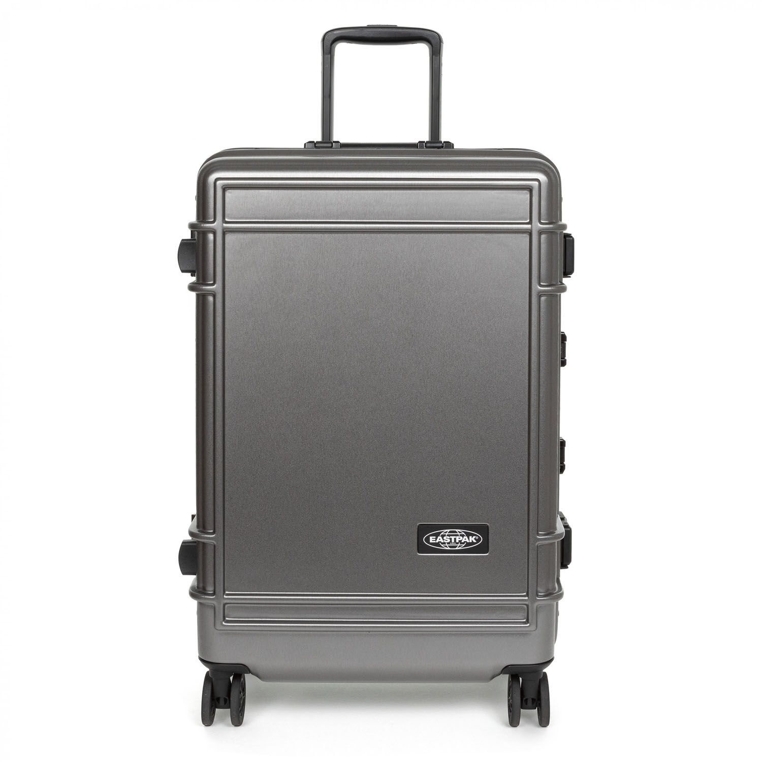 Eastpak RESIST'R CASE L Robuster Hartschalen-Trolley Brushed Metal