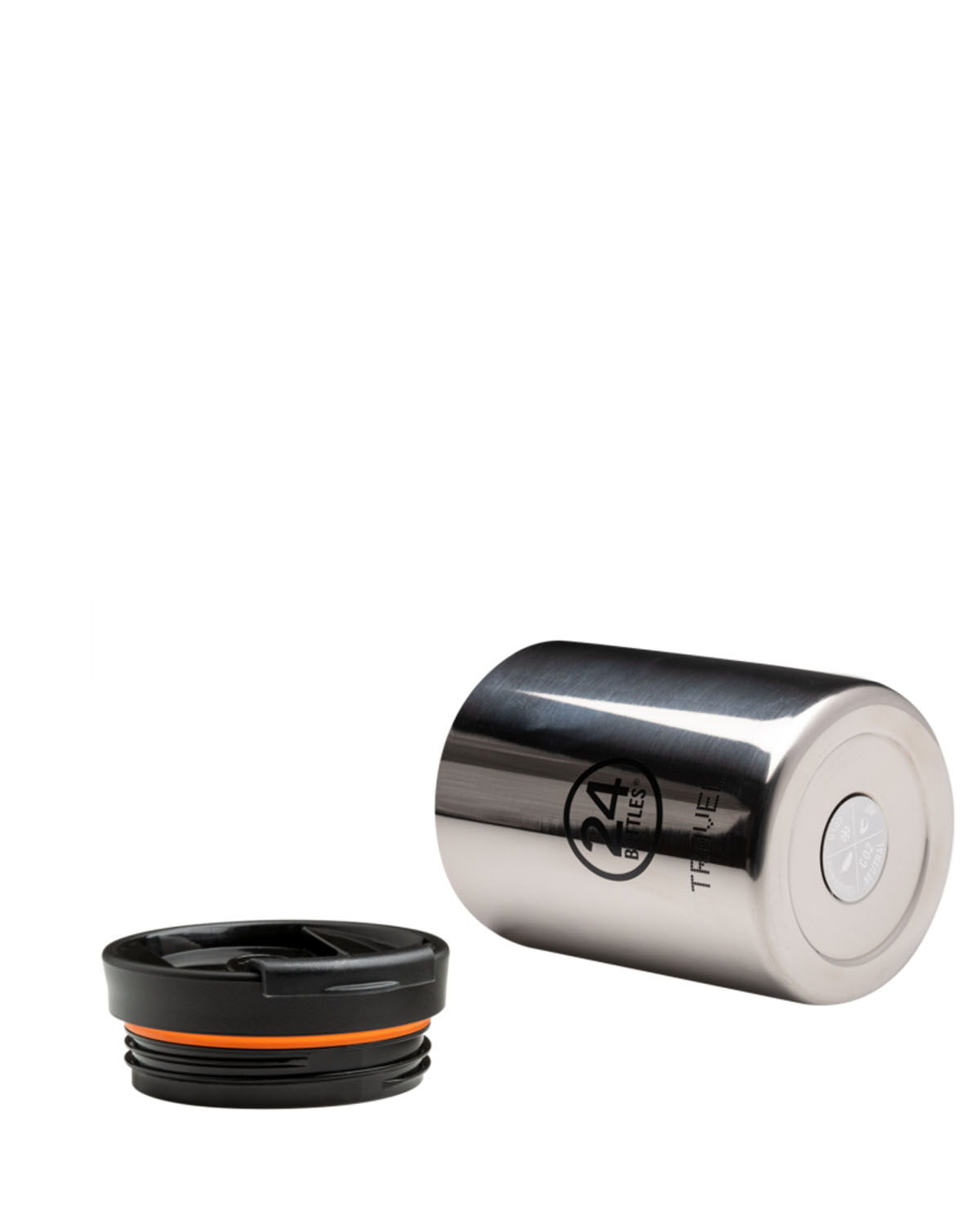 24Bottles® Travel Tumbler Glam 350ml Platinum