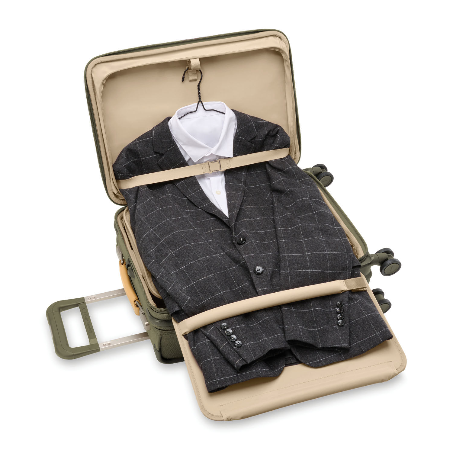 Briggs & Riley Baseline Essential 22" Carry-On Expandable Spinner Olive