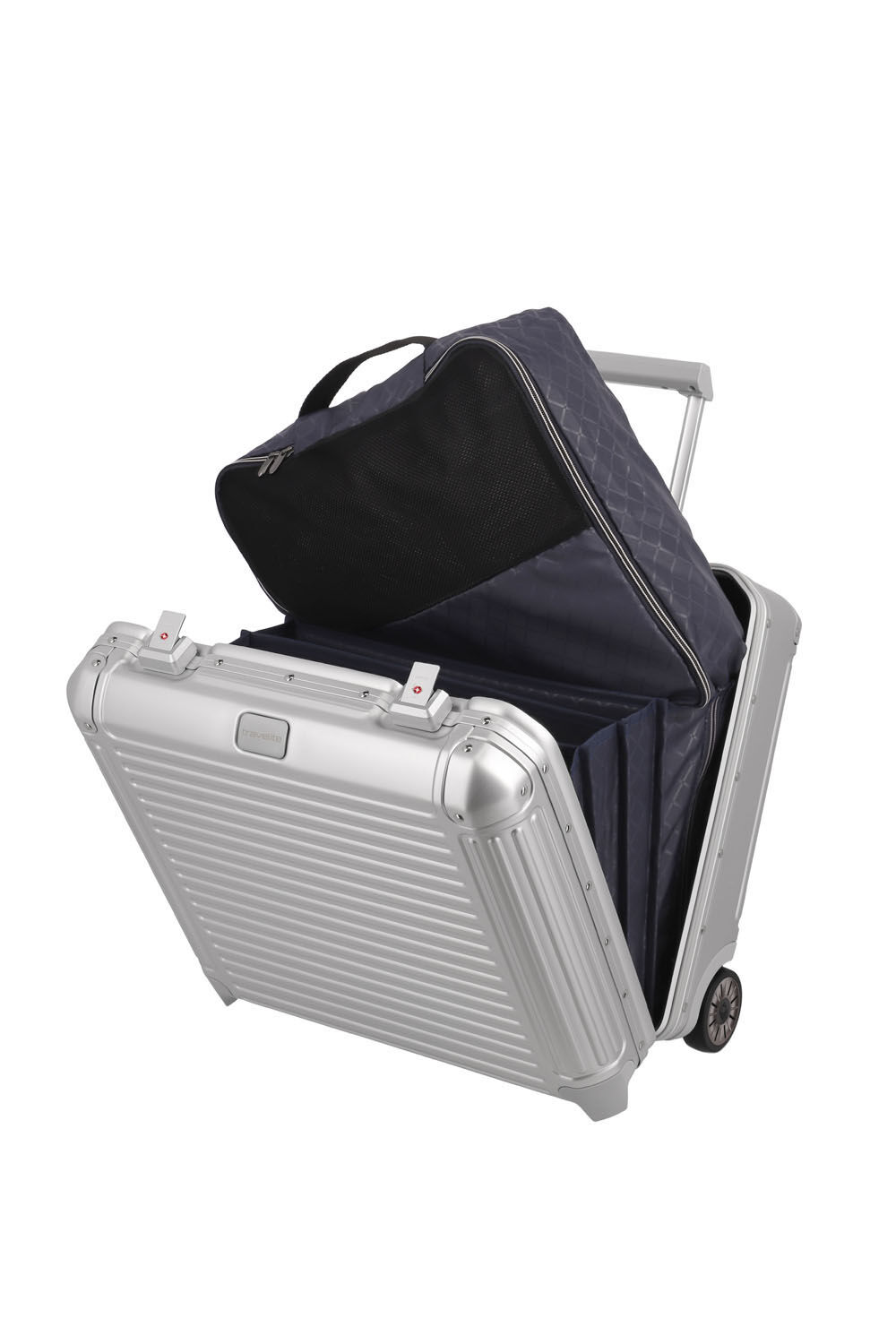 Travelite Next Business Trolley 2-Rollen Silber Travelite Next Business Trolley 2-Rollen Silber