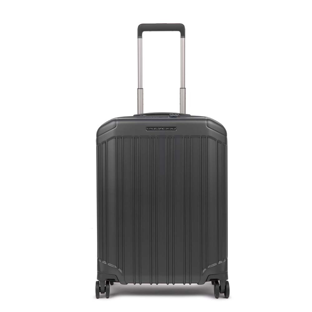 Piquadro PQ-Light Ultra slim Kabinen-Hartschalentrolley matt black