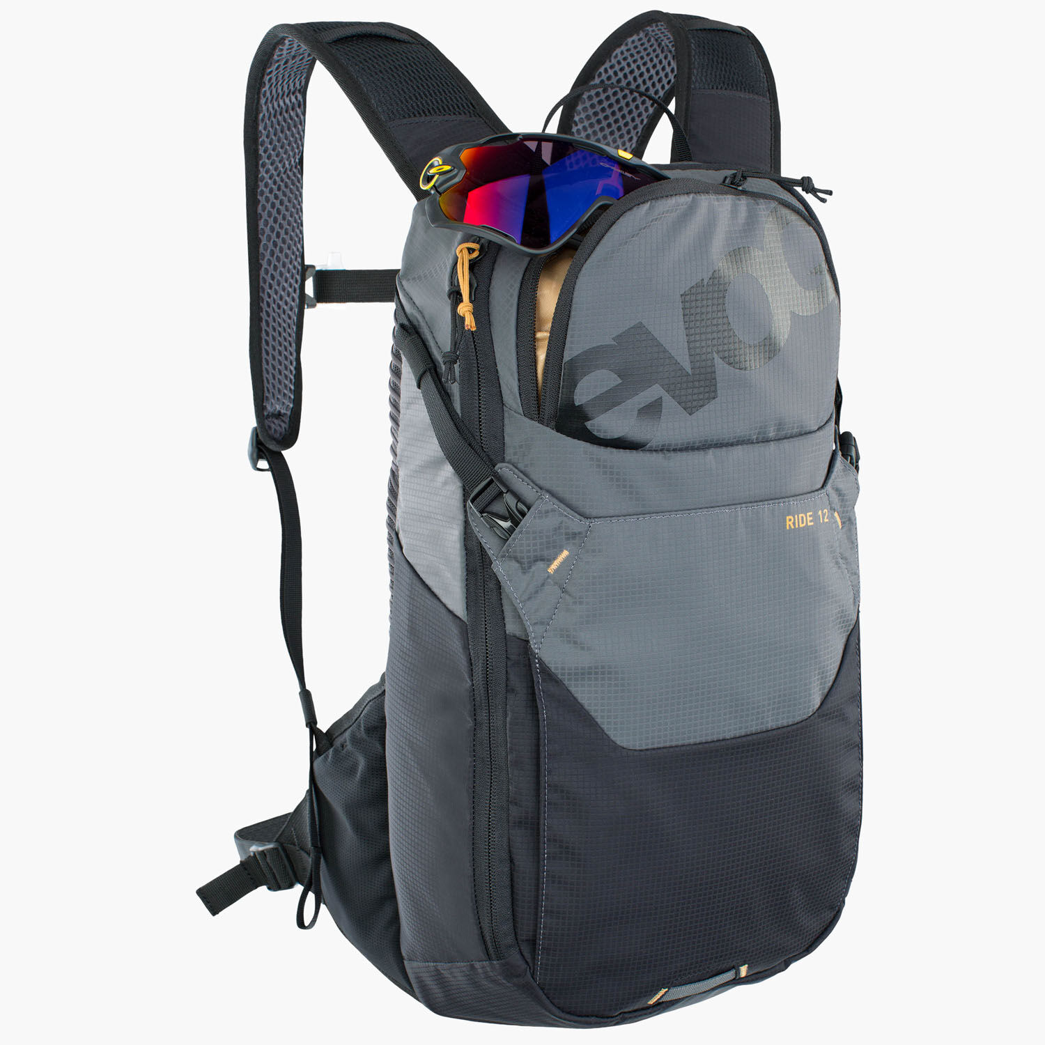 evoc RIDE 12 Bike-Backpack Carbon Grey - Black