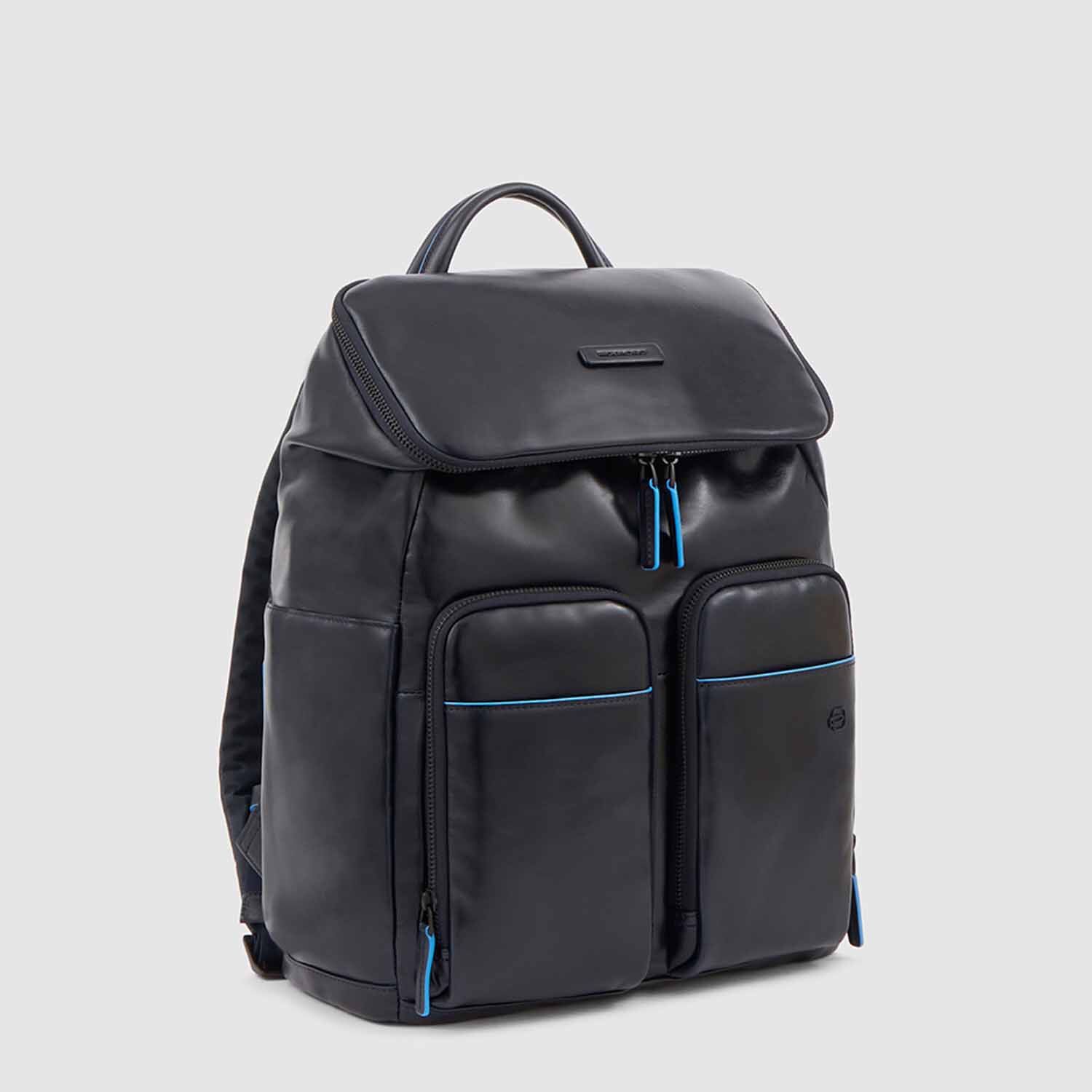 Piquadro Blue Square Revamp Laptop-Rucksack 14" mit iPad®-Fach Schwarz