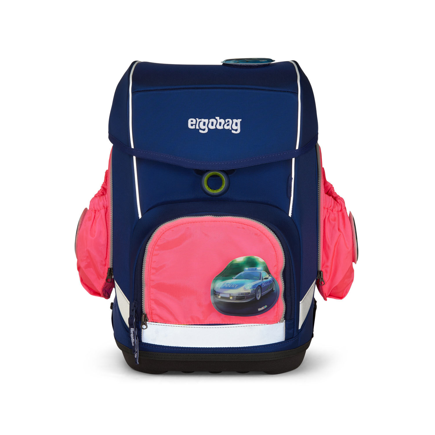ergobag Schulzubehör Seitentaschen Zip-Set 'FLUO', 3-tlg. ab 2020 Pink