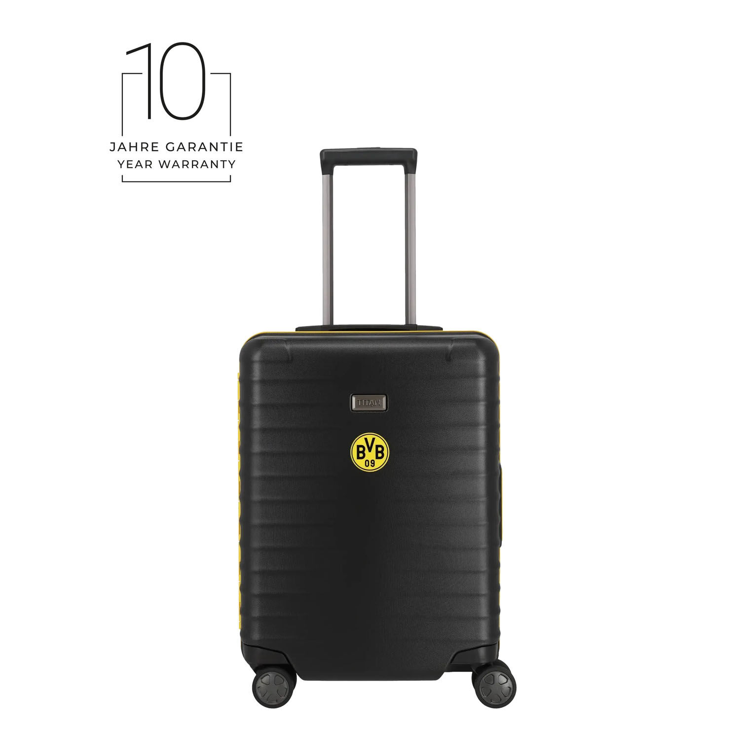 TITAN Litron Frame BVB-Edition 4-Rollen-Kabinentrolley 55 cm + Gratis Hotelgutschein Schwarz/gelb