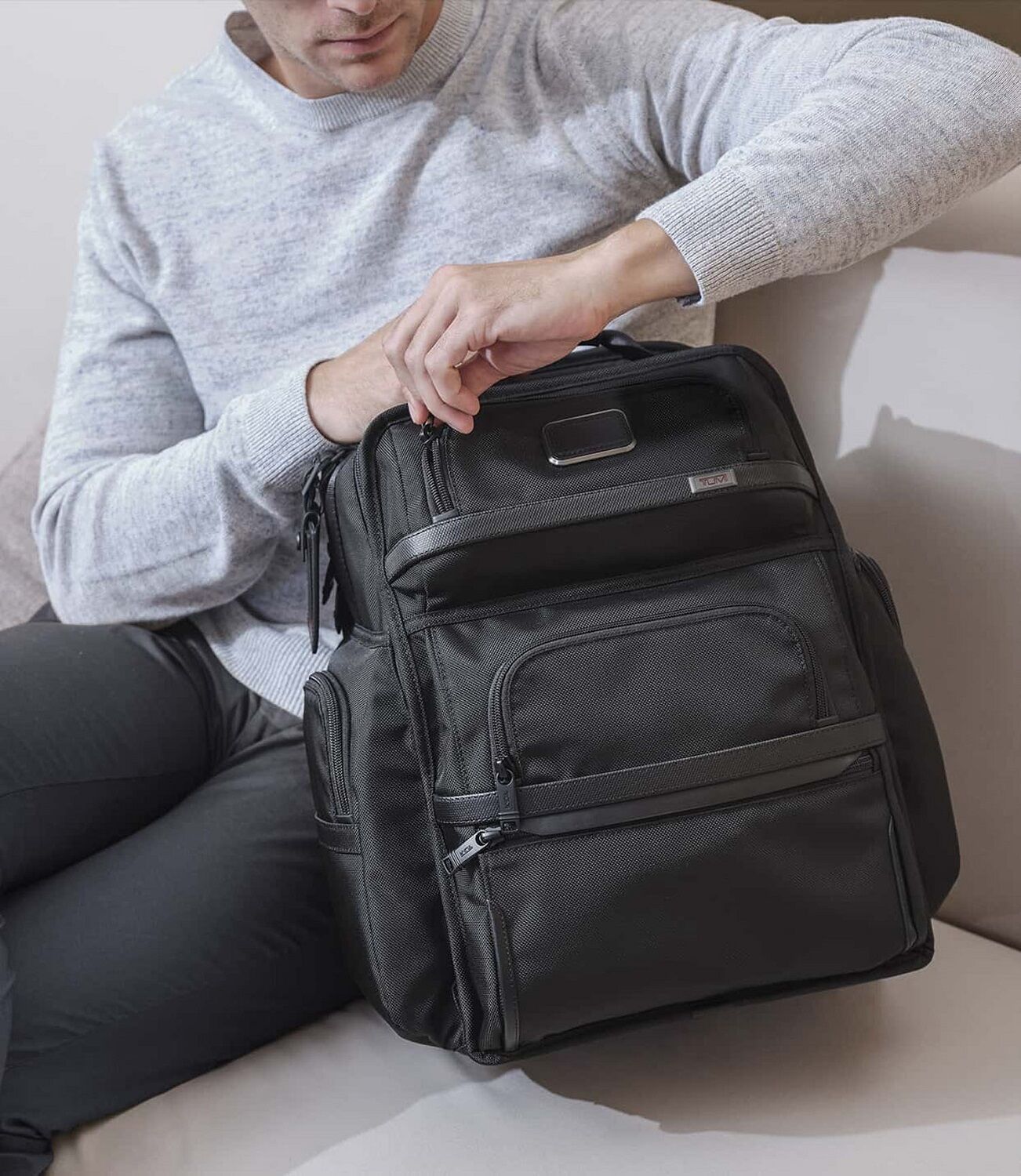 Tumi Alpha 3 Brief Pack® Rucksack Ballistic 15" Black