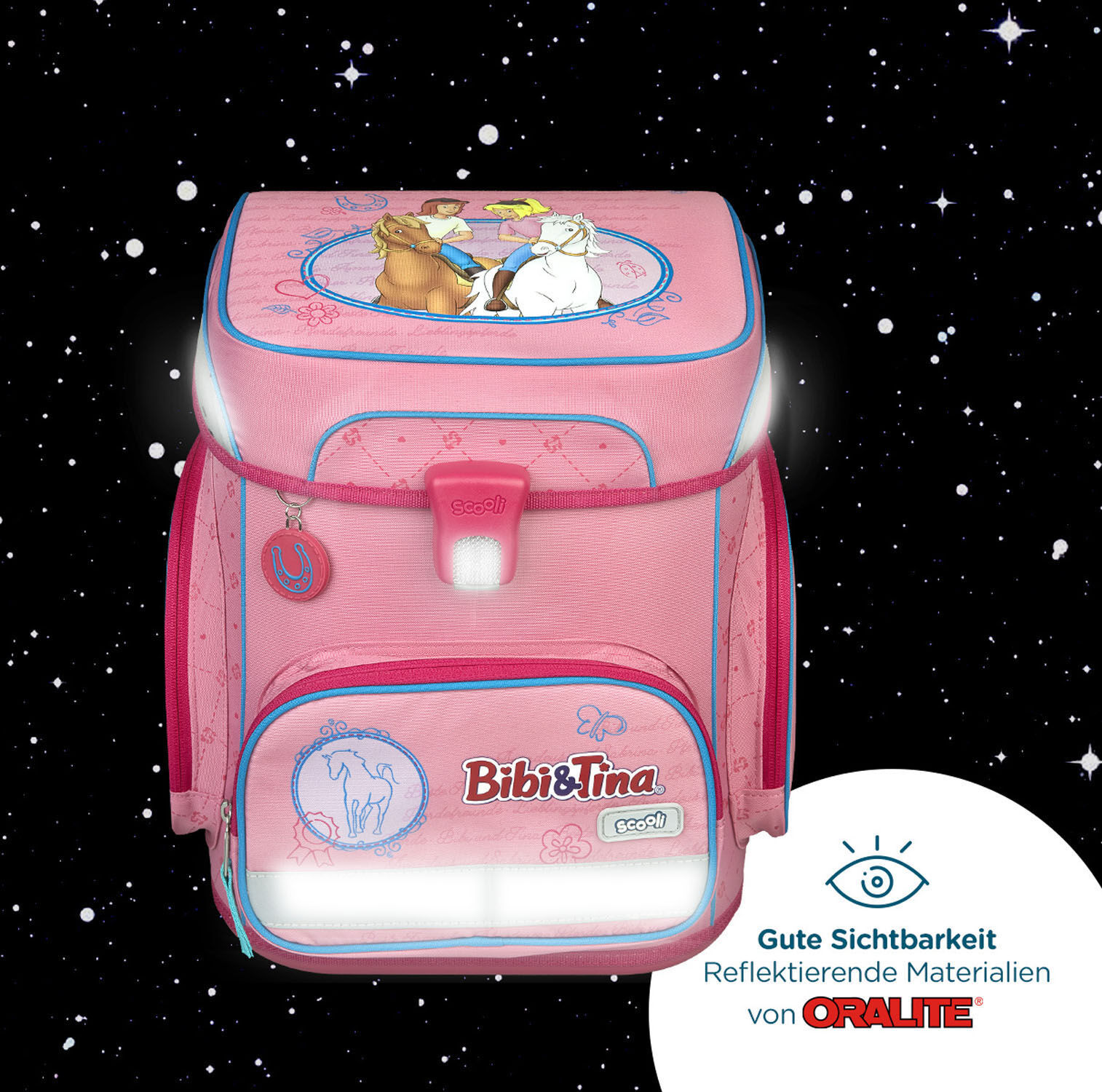 Scooli EasyFit Schulranzen, 5-teiliges Set Bibi&Tina