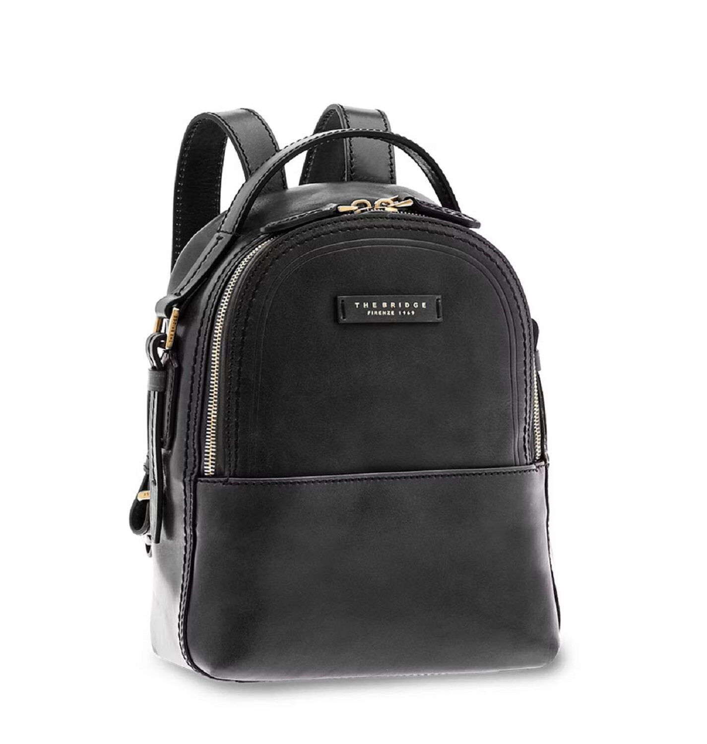 The Bridge Pearldistrict Rucksack 27cm - 04123701 Schwarz/Gold