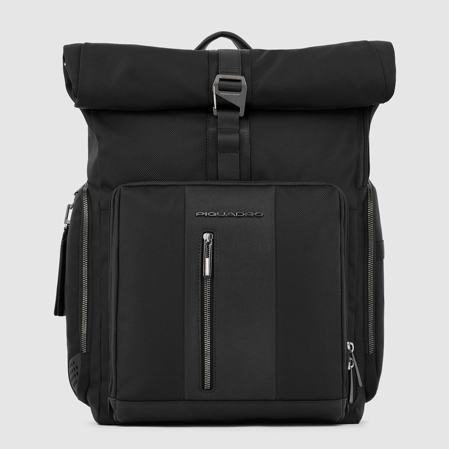Piquadro Brief 2 Roll-up Laptop-Rucksack 15,6" mit iPad®-Fach Schwarz