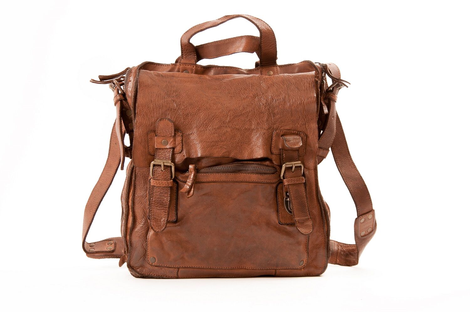 Harold's Submarine Kuriertasche hoch cognac