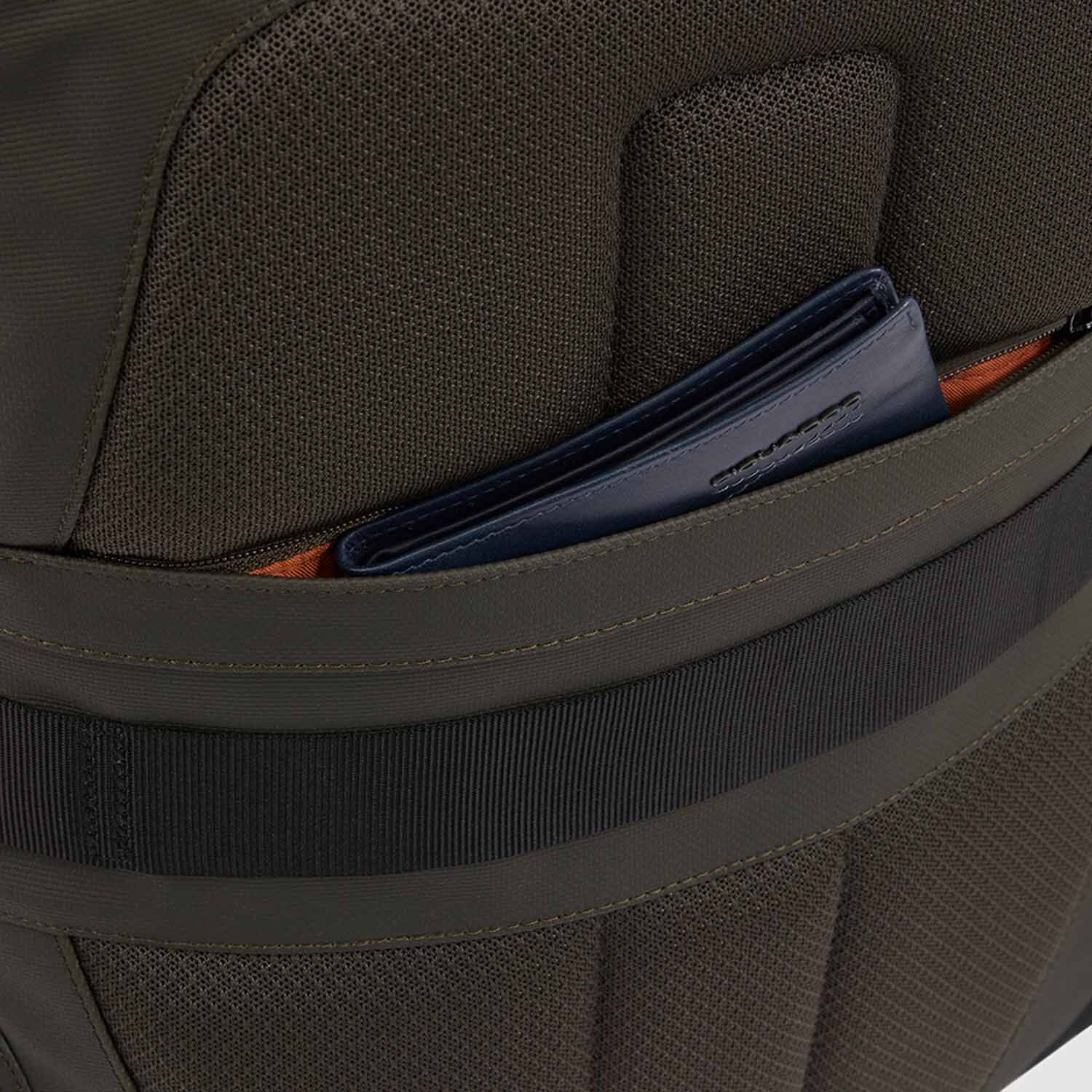 Piquadro Hìdor LED Laptop-Rucksack mit 15,6" Laptopfach und wasserdichter Tasche Blau Piquadro Hìdor LED Laptop-Rucksack mit 15,6" Laptopfach und wasserdichter Tasche Blau