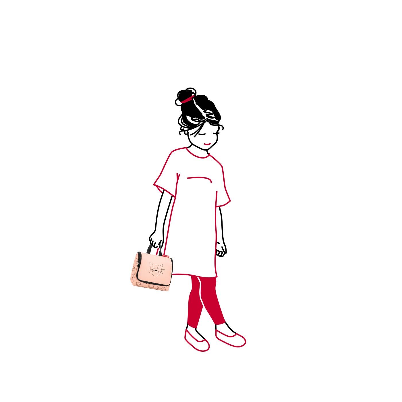 Reisenthel Kids toiletbag Kulturbeutel S cats and dogs rose