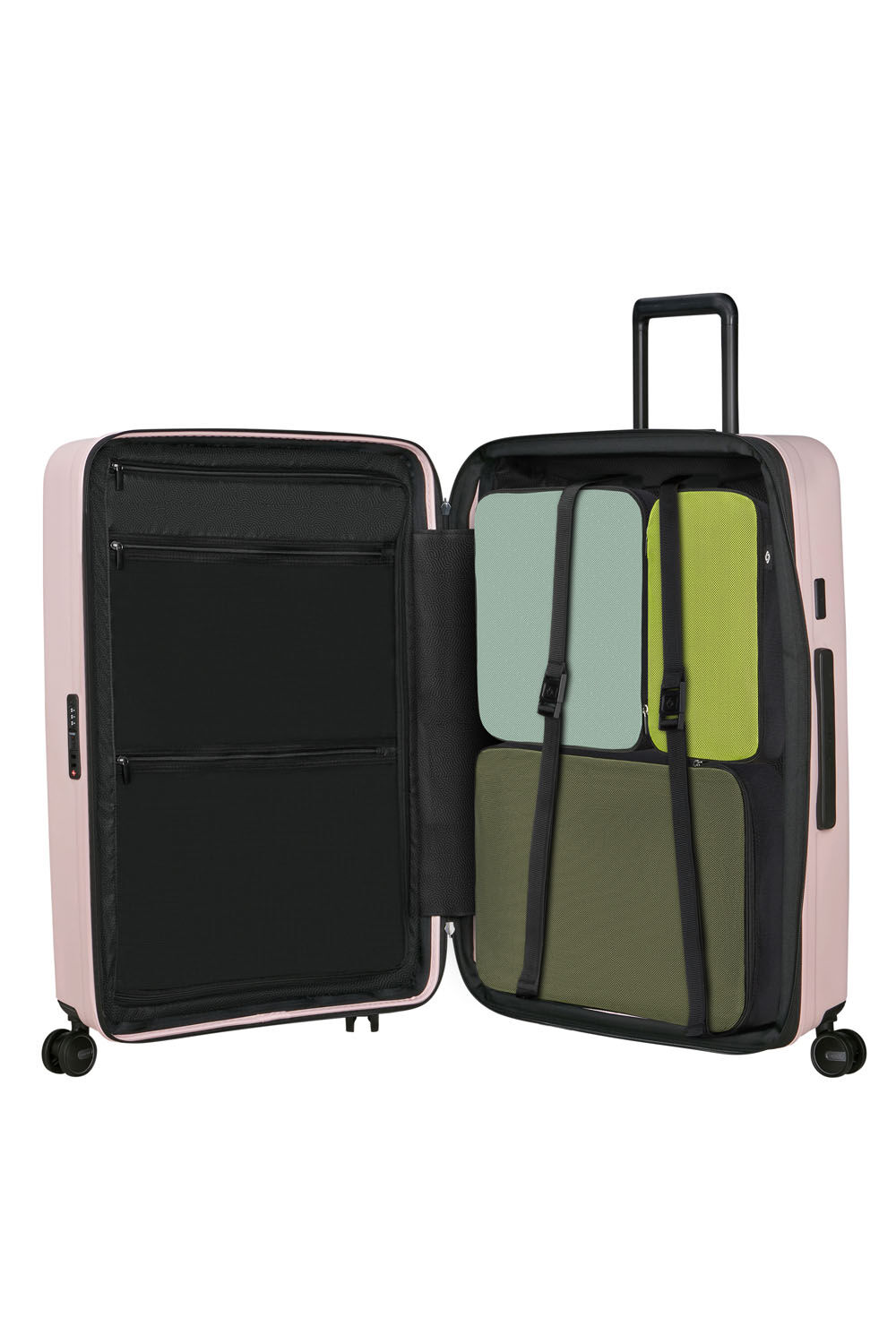 Samsonite Restackd Trolley mit 4 Rollen erweiterbar 75cm + GRATIS HOTELGUTSCHEIN Rose