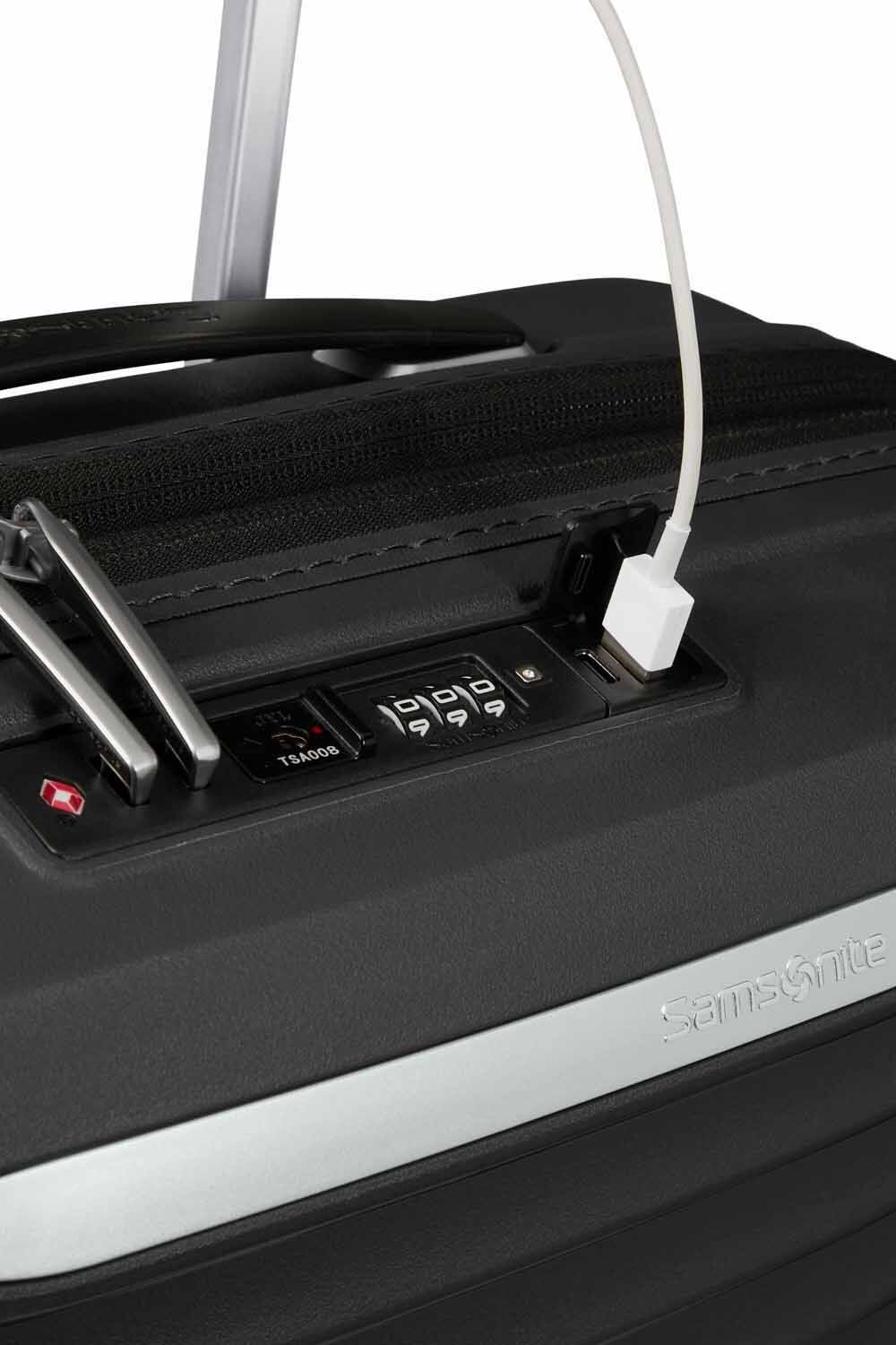 Samsonite Upscape Trolley mit 4 Rollen erweiterbar 55cm + GRATIS HOTELGUTSCHEIN Schwarz Samsonite Upscape Trolley mit 4 Rollen erweiterbar 55cm + GRATIS HOTELGUTSCHEIN Schwarz