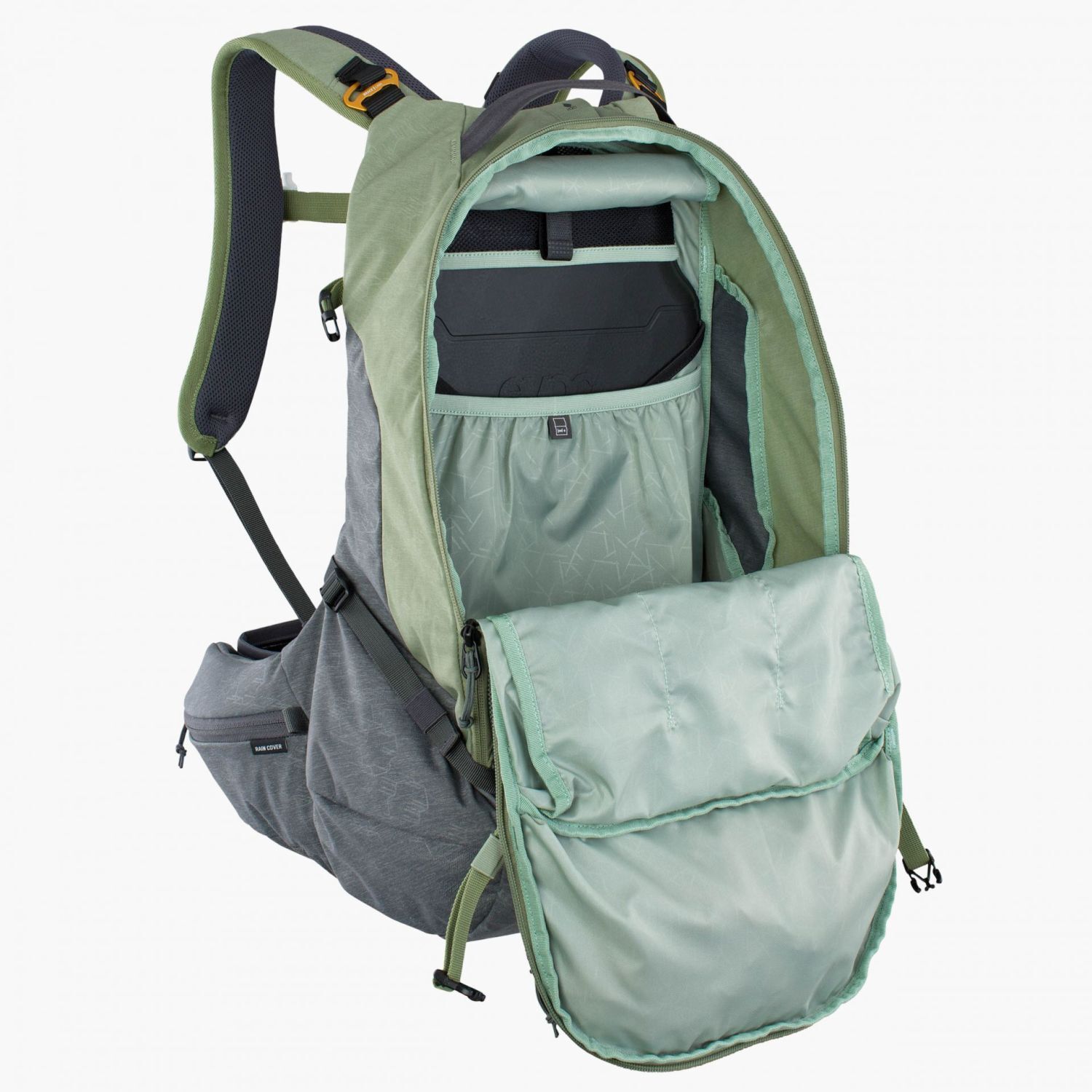 evoc Protector Backpacks Trail Pro 16 S/M Light Olive - Carbon Grey