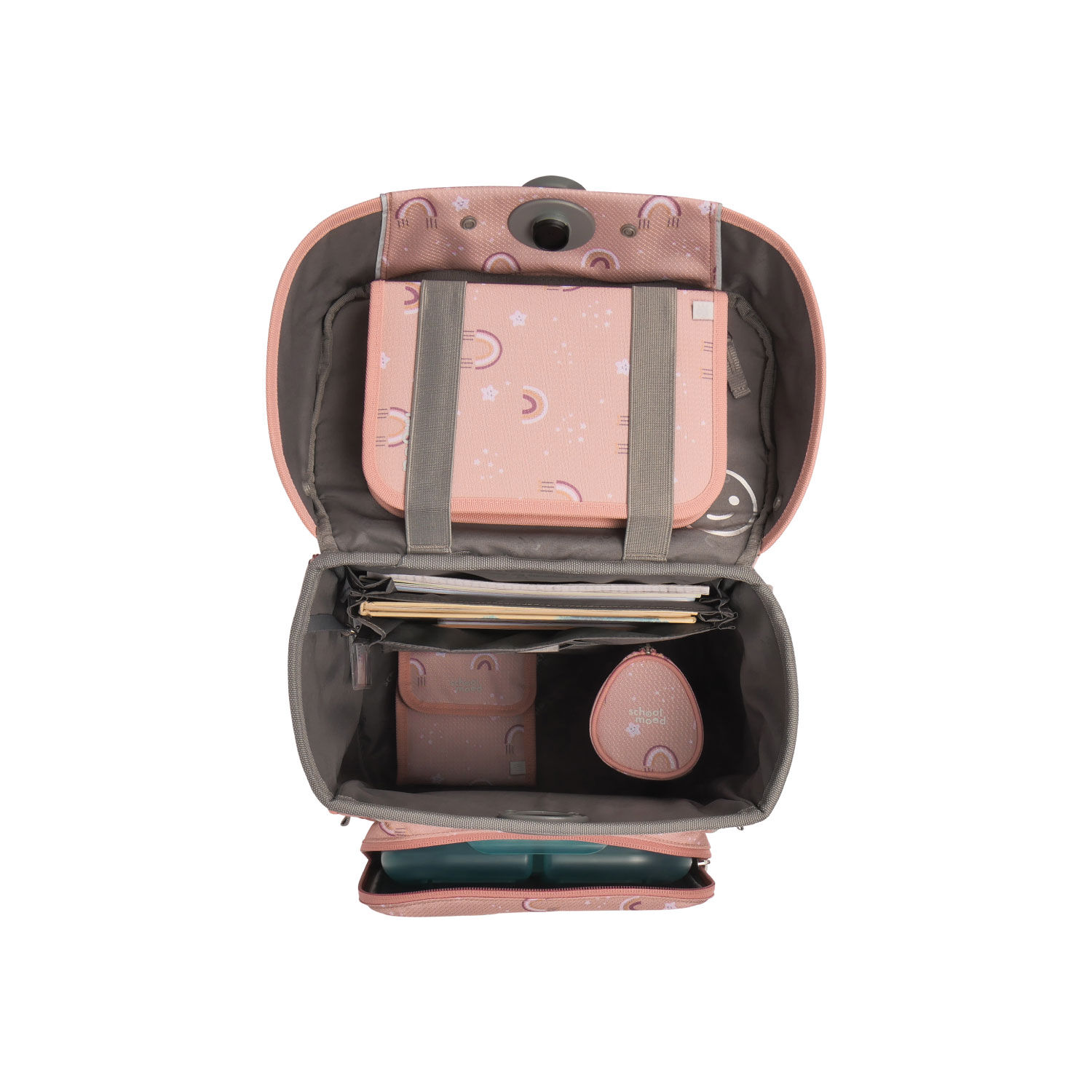 School-Mood Champion Maxx Nordic Collection, 7-tlg. Schulranzenset Rainbow