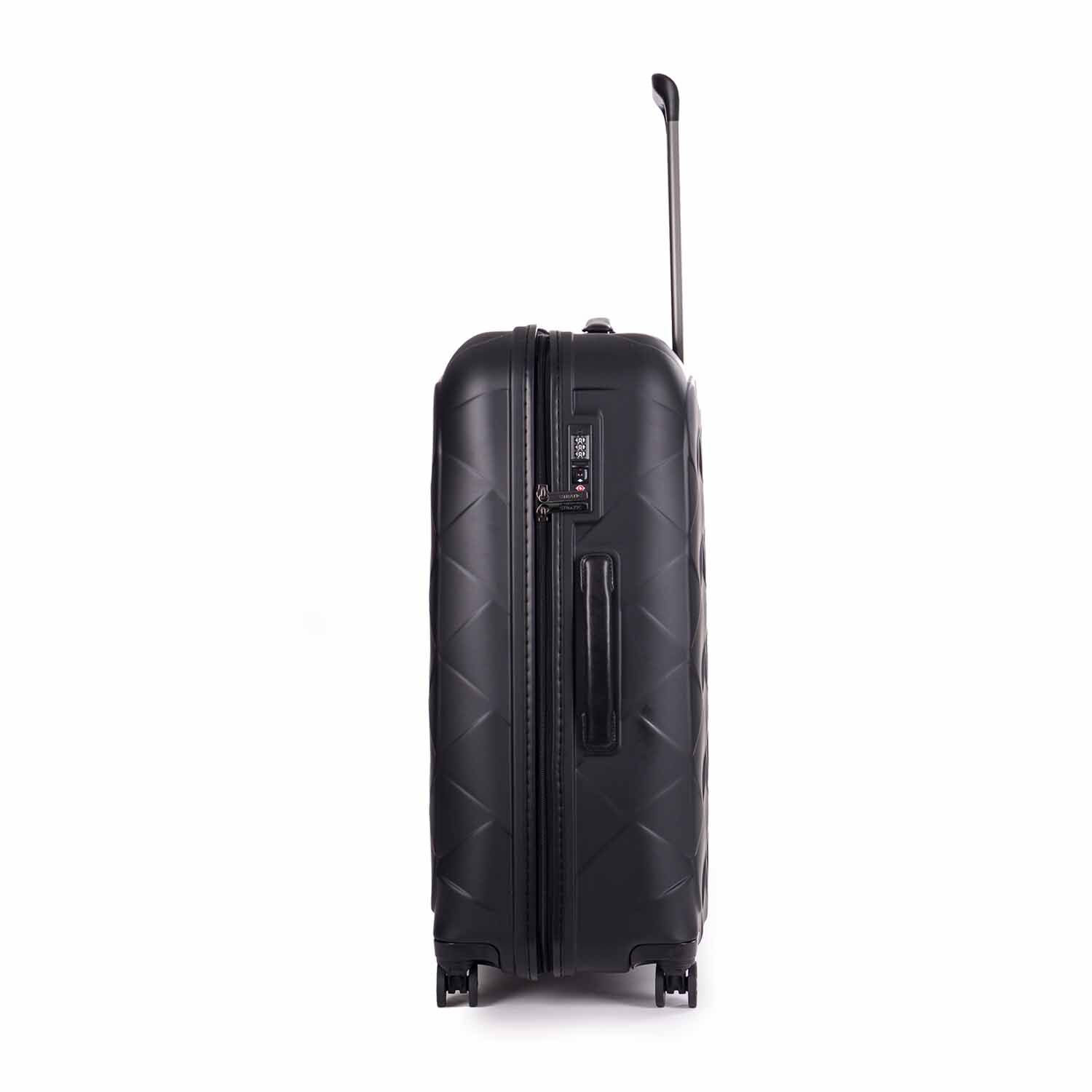 Stratic Leather & More Trolley L 4 Rollen Matt Black Stratic Leather & More Trolley L 4 Rollen Matt Black