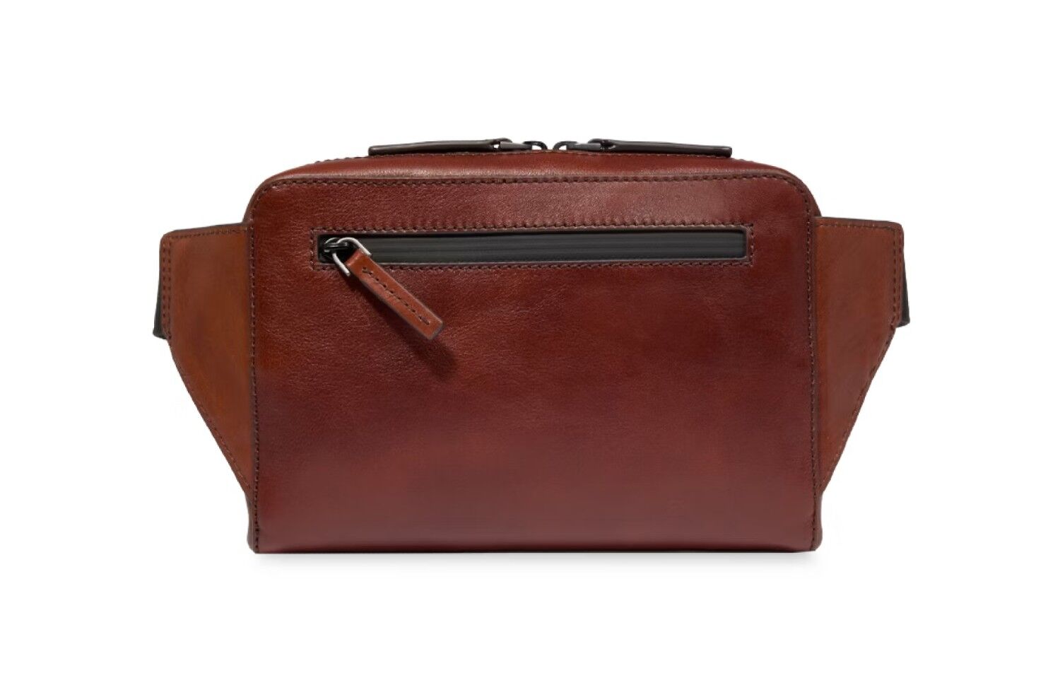 The Bridge Damiano Leder-Gürteltasche / Waist Pouch 073403EX Braun/Ruthenium Dunkel
